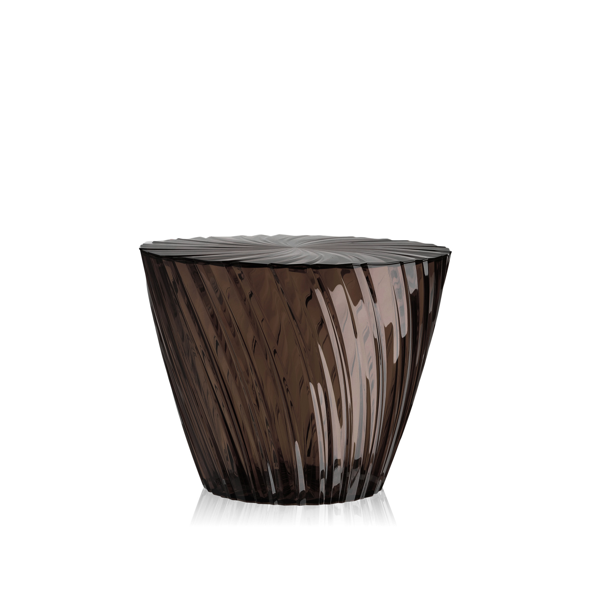 Kartell - Sparkle Table 8805, Fume - Småbord & sidobord - Tokujin Yoshioka - Brun - Plast