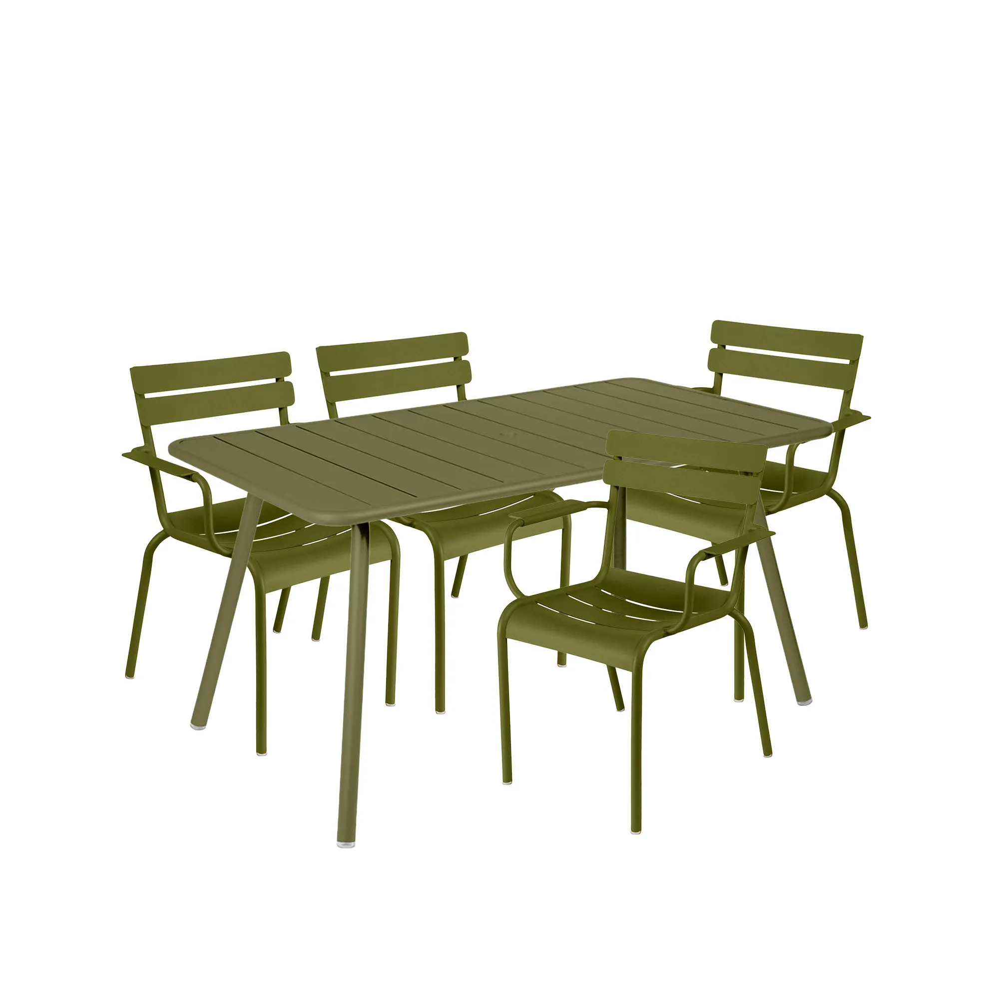 Luxembourg matgrupp bord & 4 karmstolar