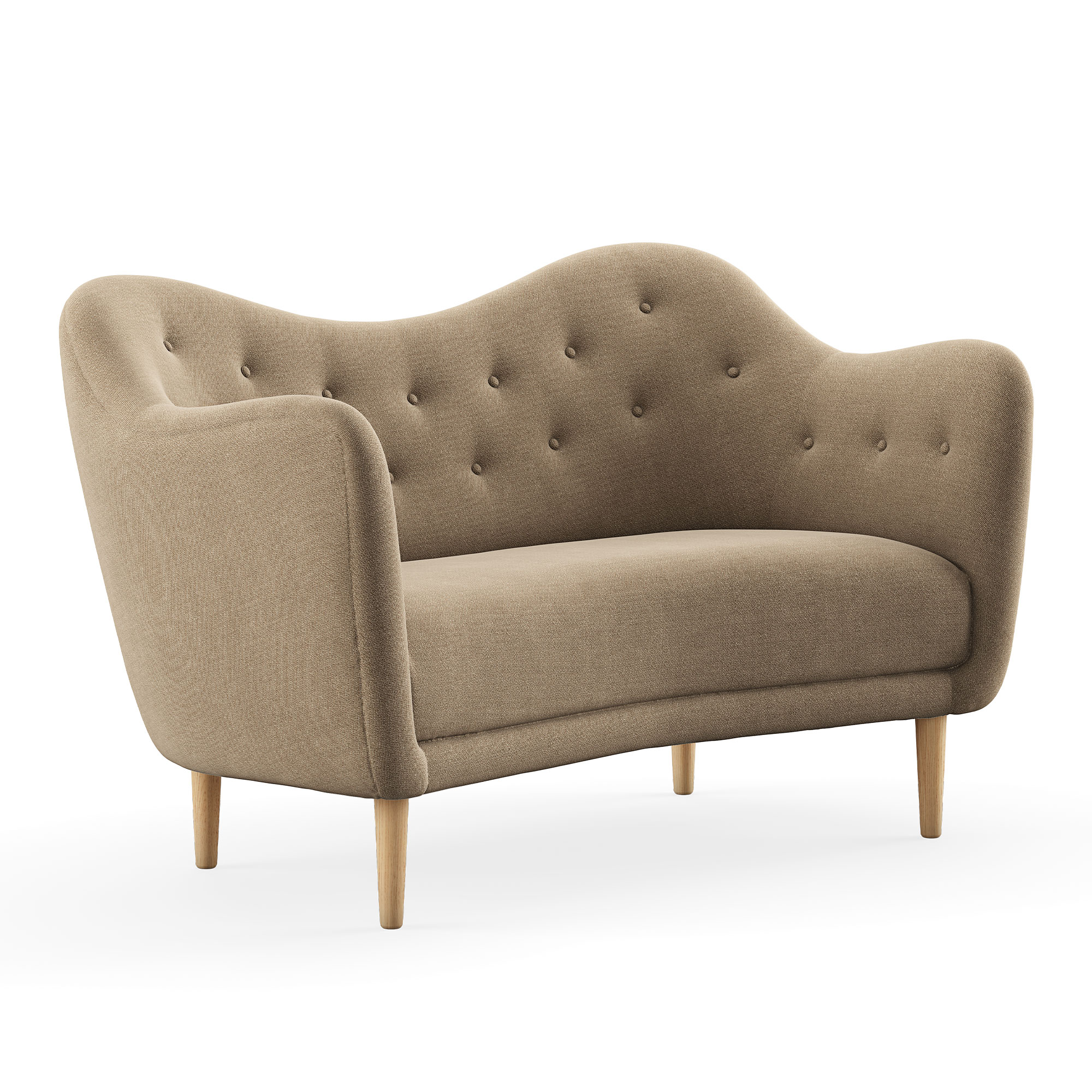 House of Finn Juhl - 46 Sofa, Clear oiled oak, Cat. 4 Vidar 222 - Soffor - Finn Juhl - Beige | Möbler - Soffor Och Dagbäddar - Soffor | Möbelexperten