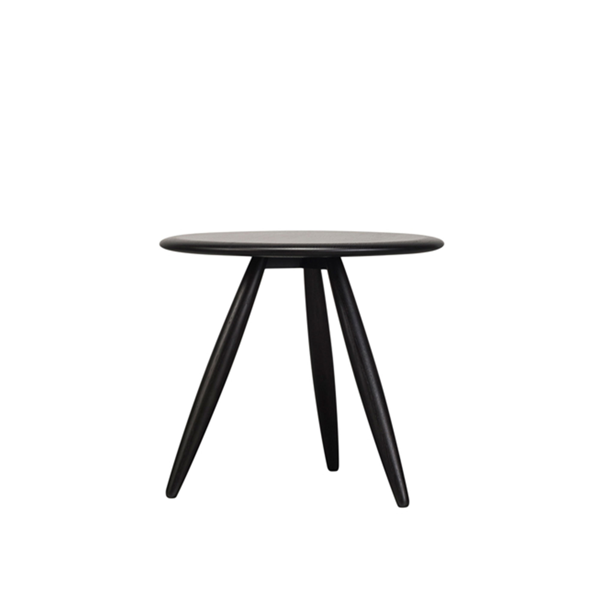 Ritzwell - MO 1901 Side Table, Solid Oak Top Ø50 Black Urethane Oak Finish - Sofabord - Shinsaku Miyamoto - Svart - Tre
