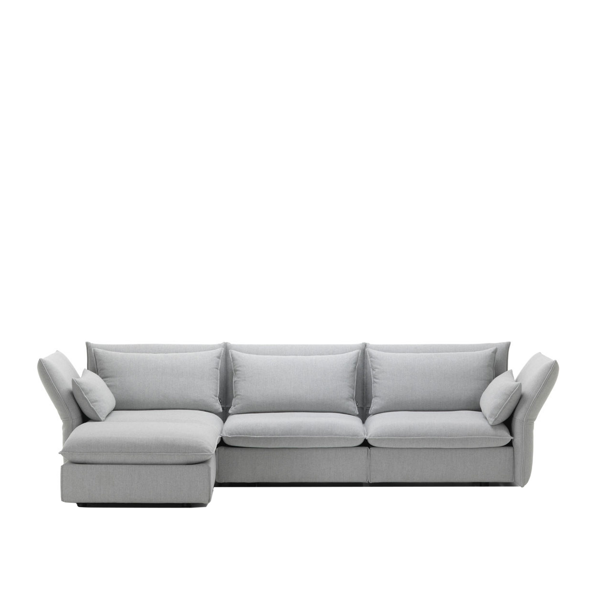 Vitra - Mariposa Corner Sofa, Cat. F80, Iroko 2 02 Silver Grey - Soffor - Edward Barber,Jay Osgerby - Grå | Möbler - Soffor Och Dagbäddar - Soffor | Möbelexperten