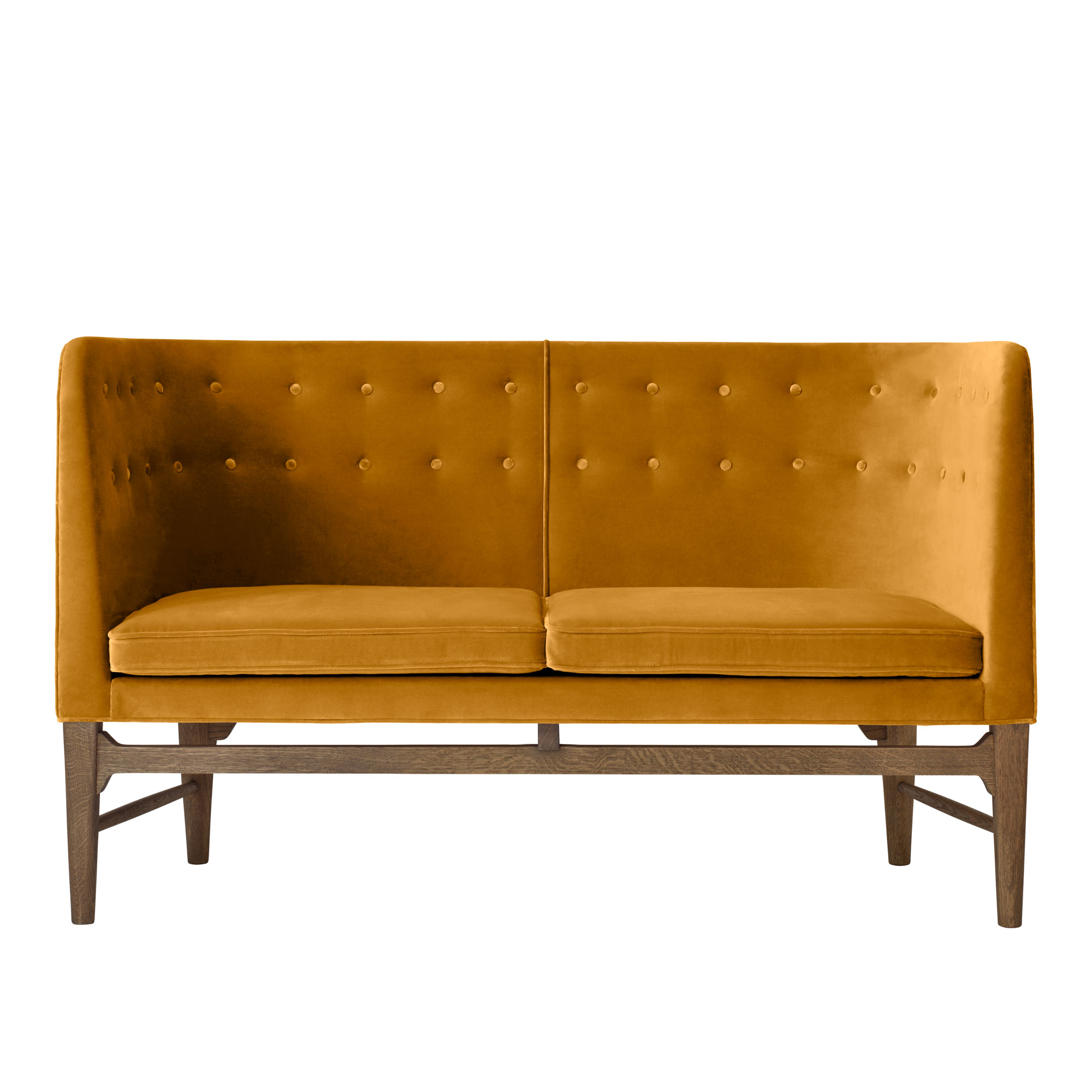 &Tradition - Mayor AJ6 - Fabric cat.2 - Velvet 5 Amber - Smoked Oiled Oak - Soffor - designer_arne_jacobsen