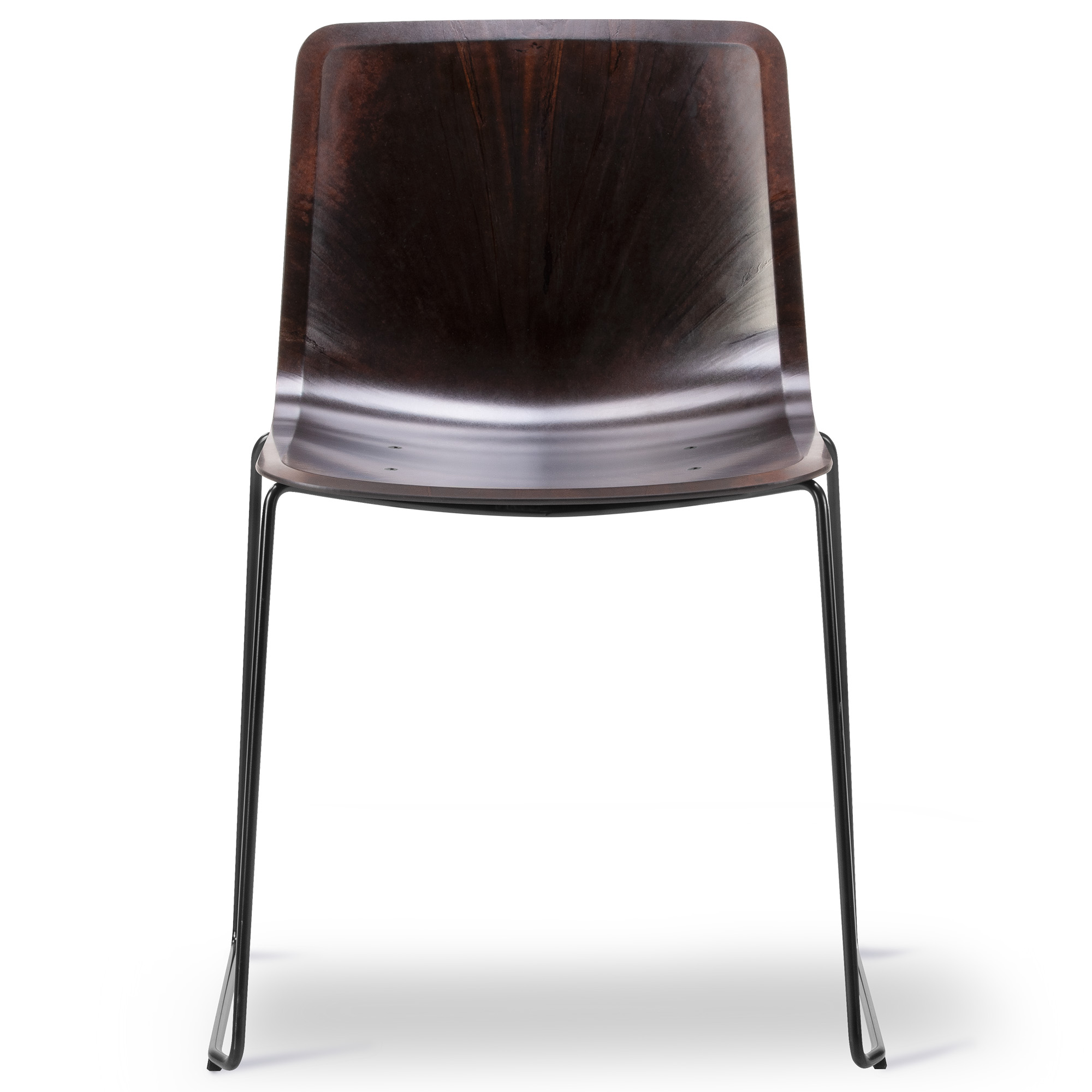 Fredericia Furniture - Pato Paper Sledge Chair - Papershell - Black - Matstolar - Welling/Ludvik