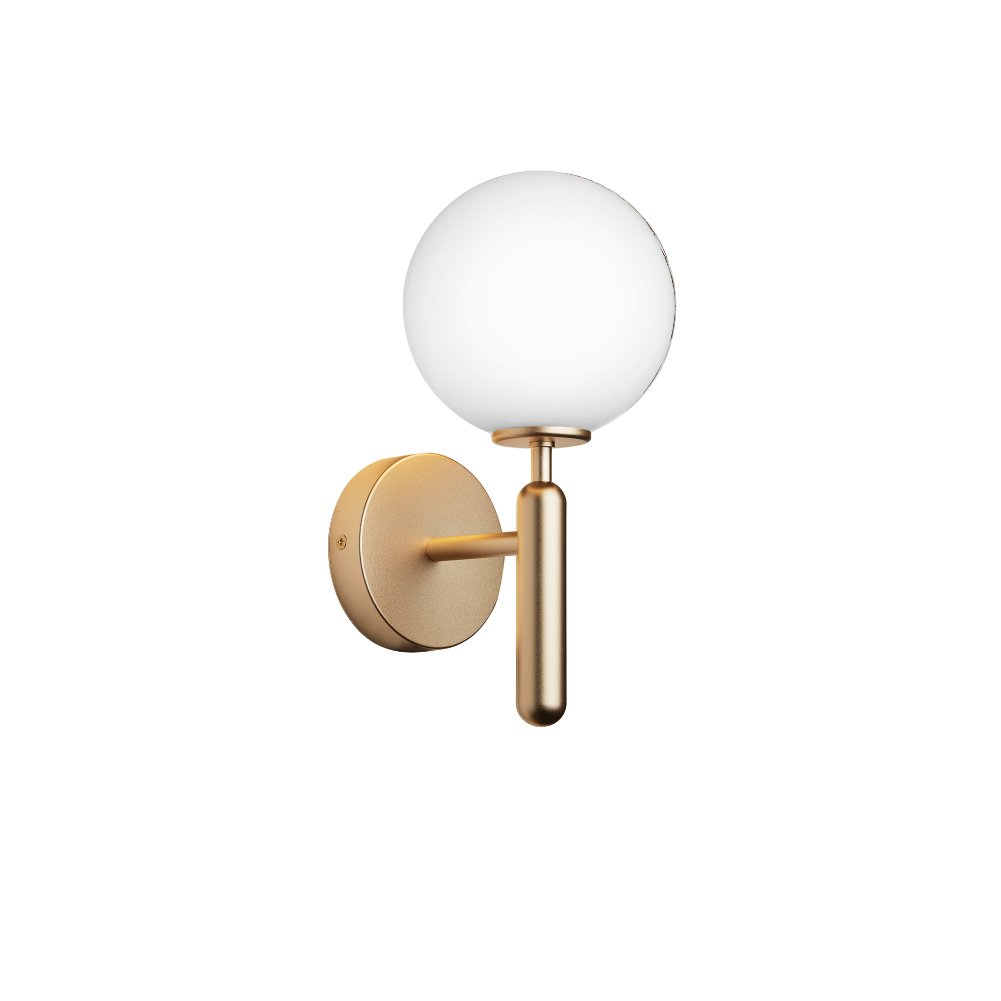 Nuura - Miira Wall Brass - Opal White - Vägglampor - Sofie Refer - Guld - Glas/Metall