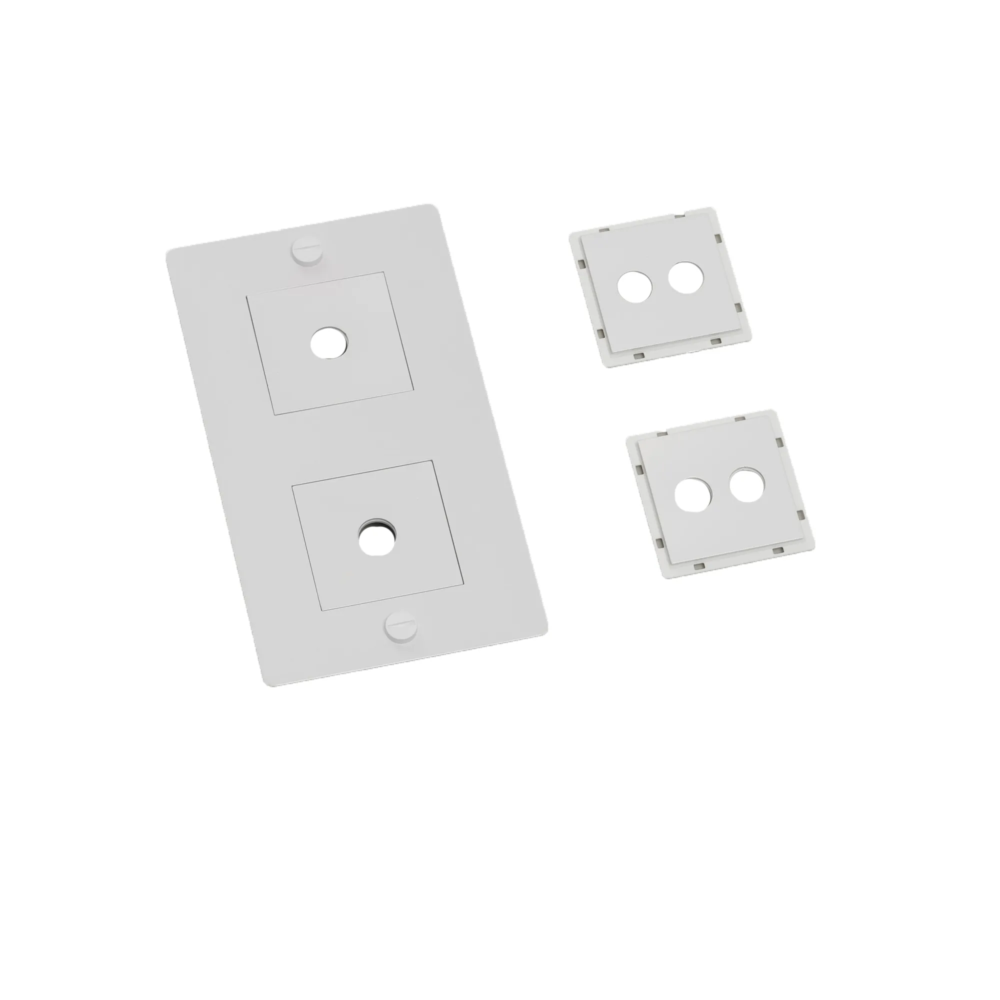 2G Wall Plate Vertical With Infills