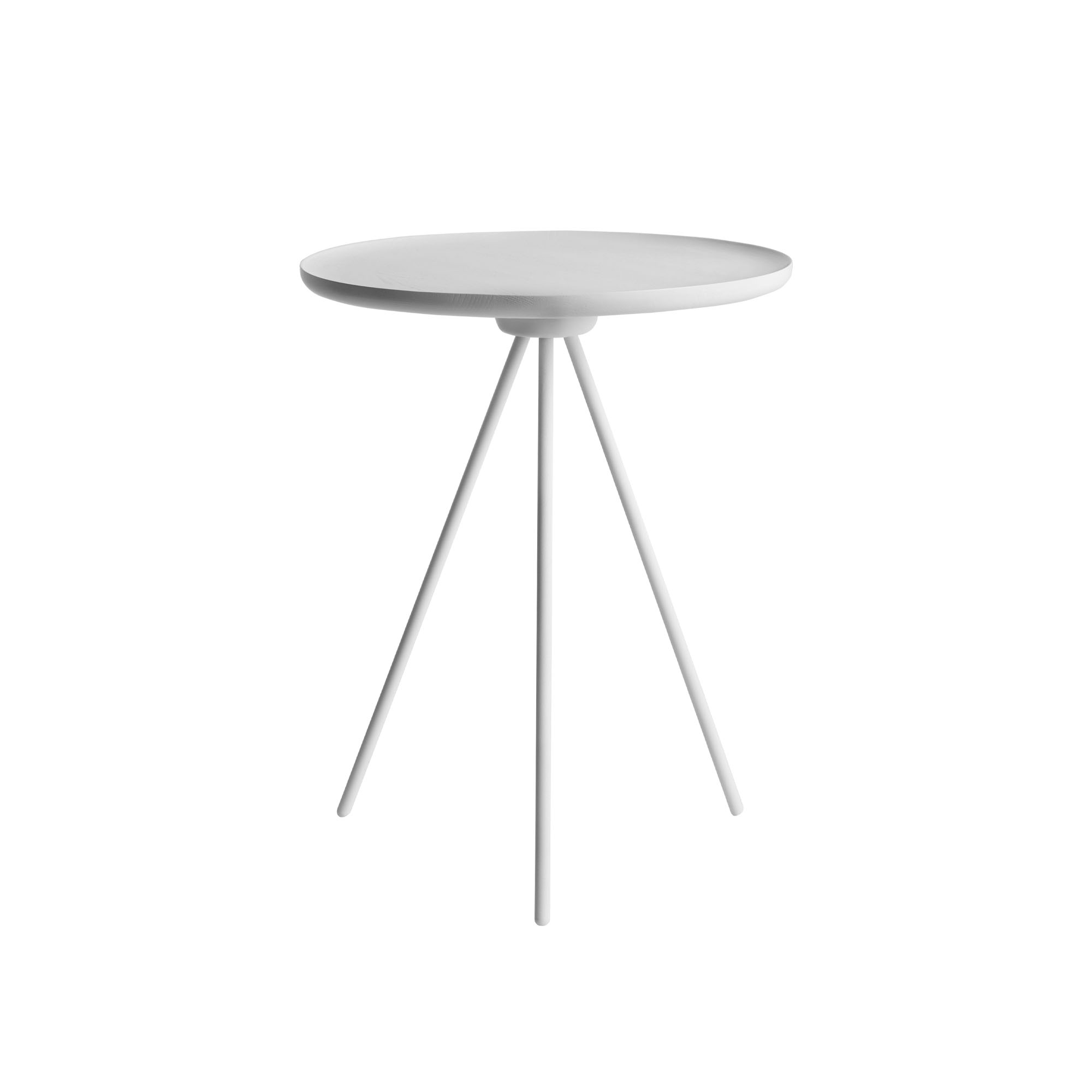 HEM - Key Side Table - White/White - Småbord & sidobord - GamFratesi - Vit - Metall/Trä