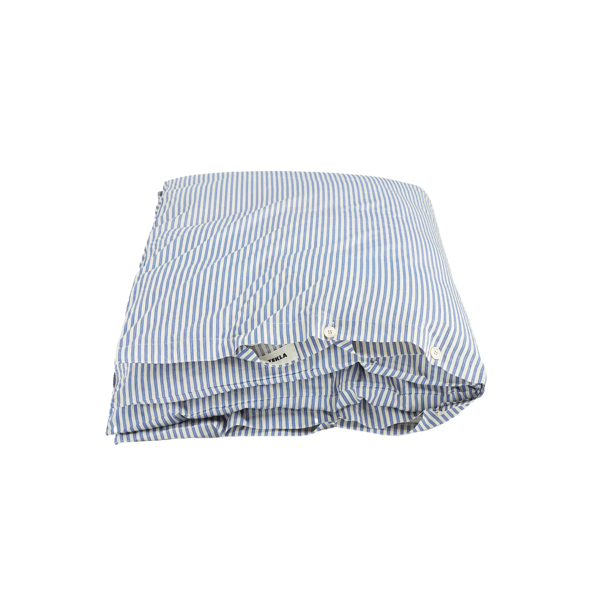 Percale stripes double duvet cover 220x220cm