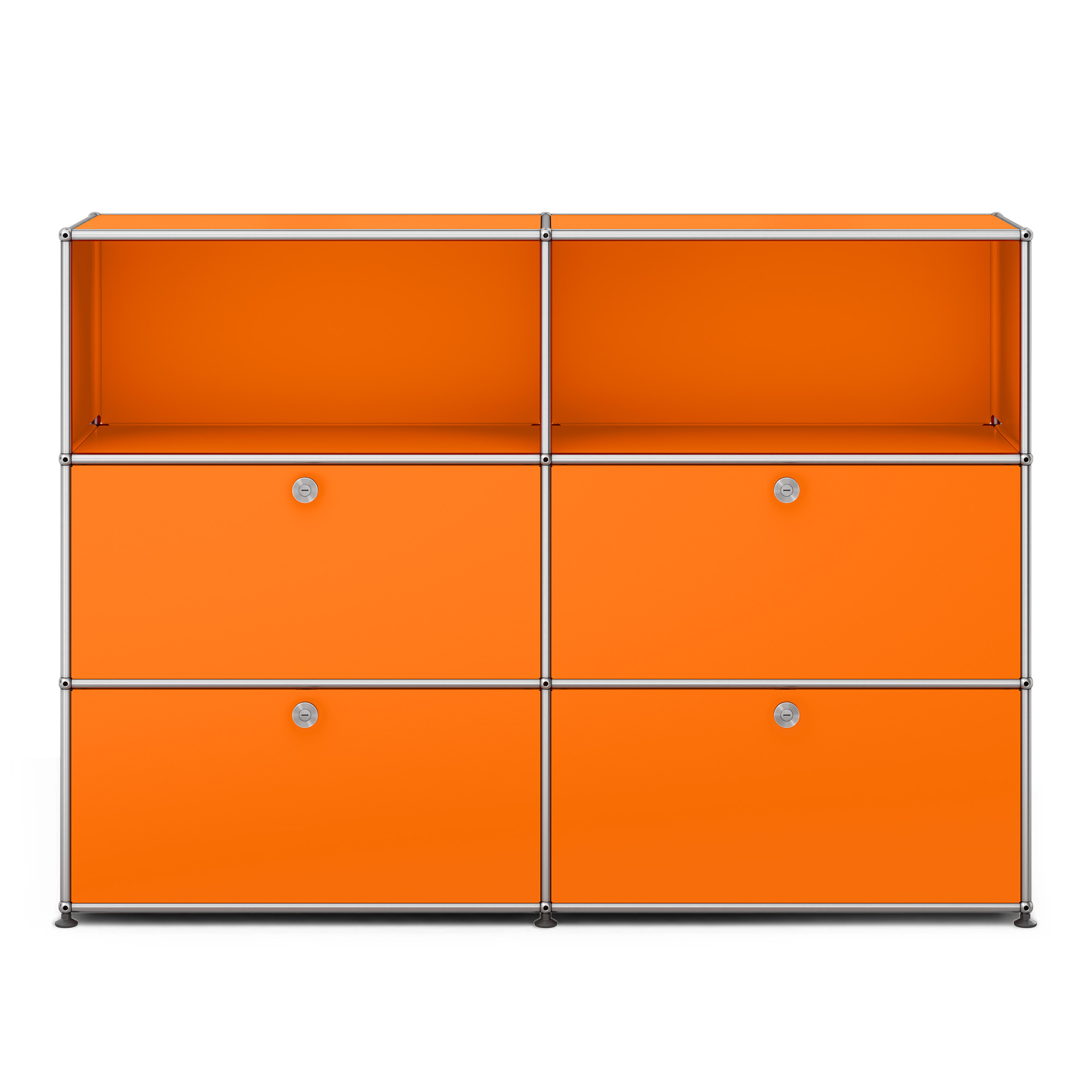 USM - USM Haller M64 26 Pure Orange - Sk&auml;nkar och sideboards - Fritz Haller & Paul Sch&auml;rer - Gr&ouml;n - Metall