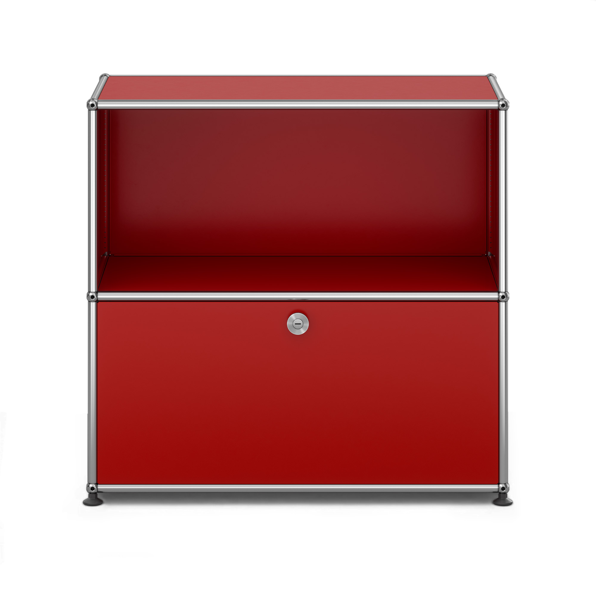 USM - USM Haller M62 23 USM Ruby Red - Sk&auml;nkar och sideboards - Fritz Haller & Paul Sch&auml;rer - R&ouml;d - Metall