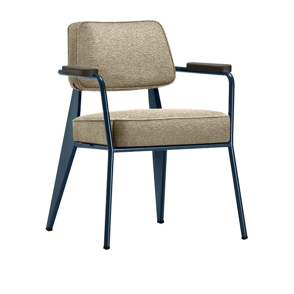 Fauteuil Direction karmstol Prouvé Bleu Dynastie