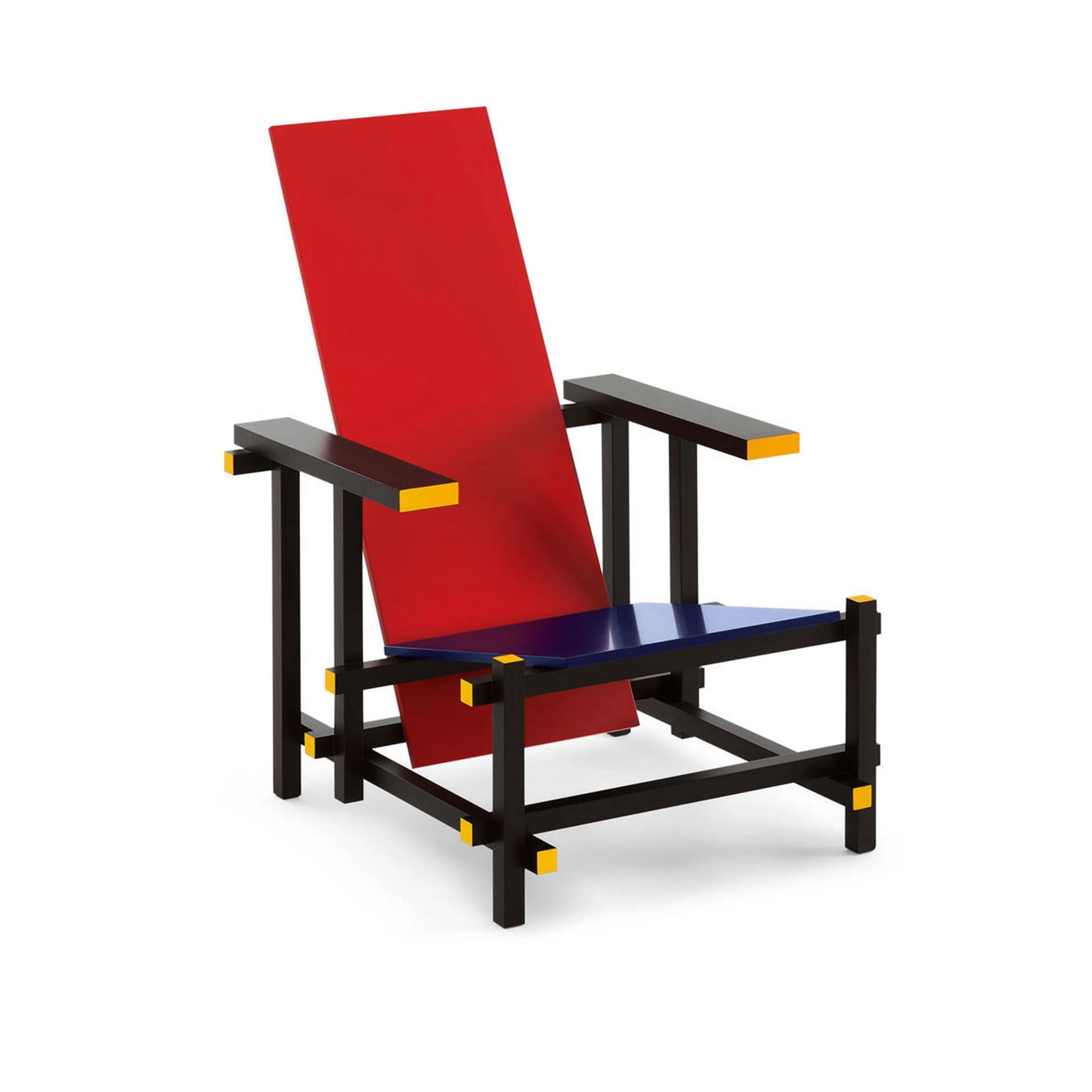 Cassina - 635 Red And Blue - Fåtöljer - Gerrit Rietveld - Röd,Svart,Blå - Trä