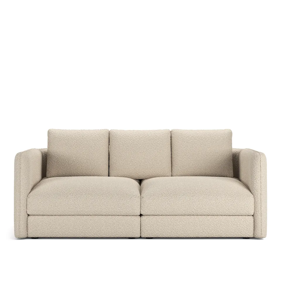 Pavarotti 2-Seater, Removable Cover, Cushion Variant 02, Ascot White
