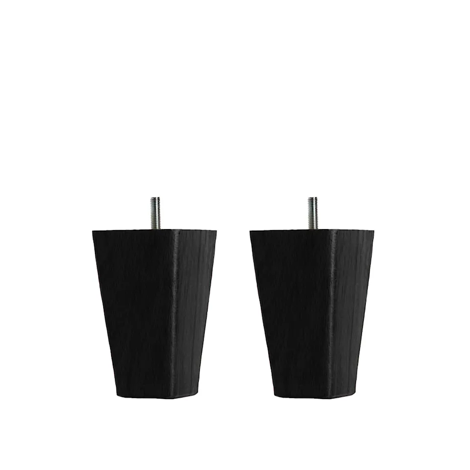 DUX Inspiration sängben koniska svart 2-pack