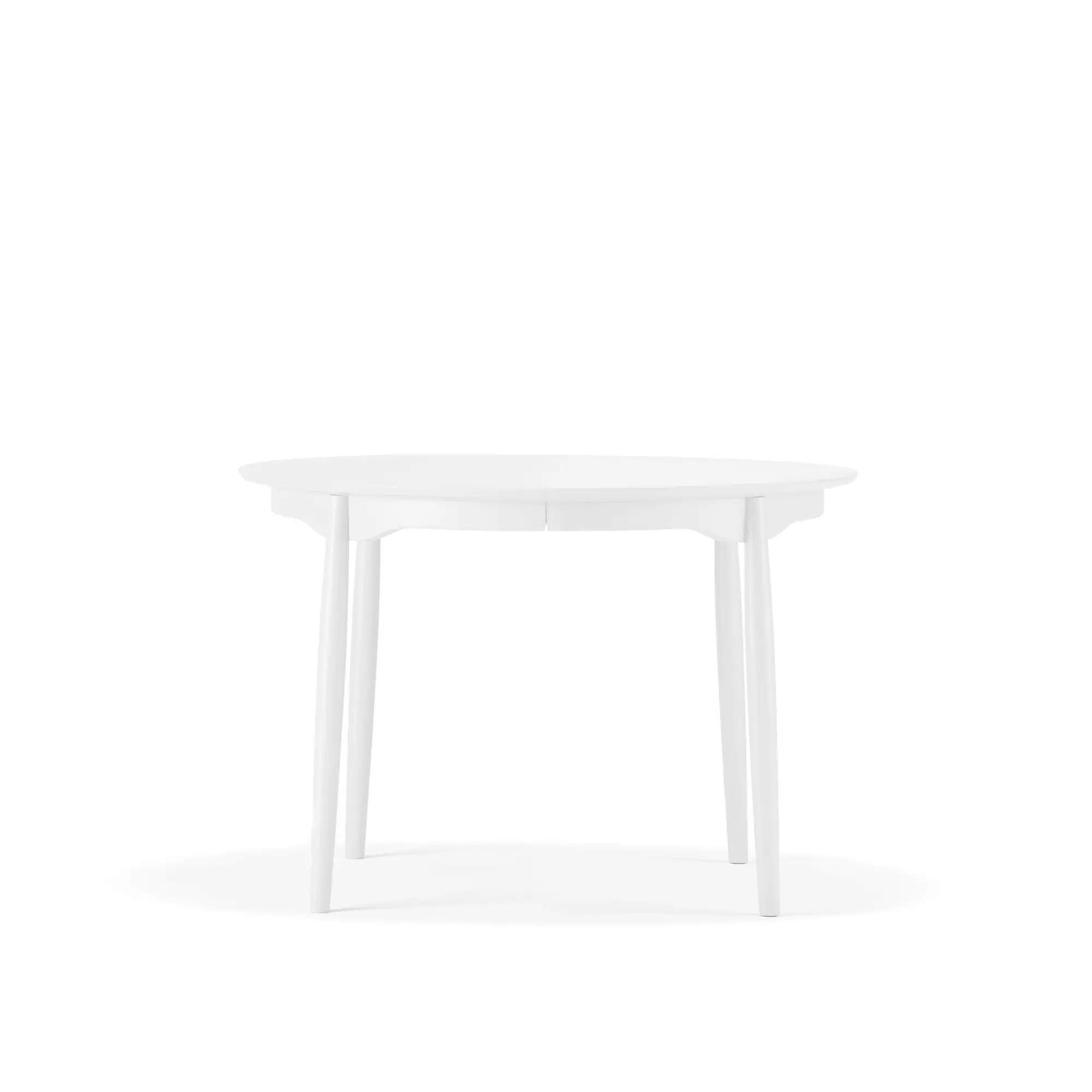 Carl spisebord Ø115 cm delbart uten ileggsplate