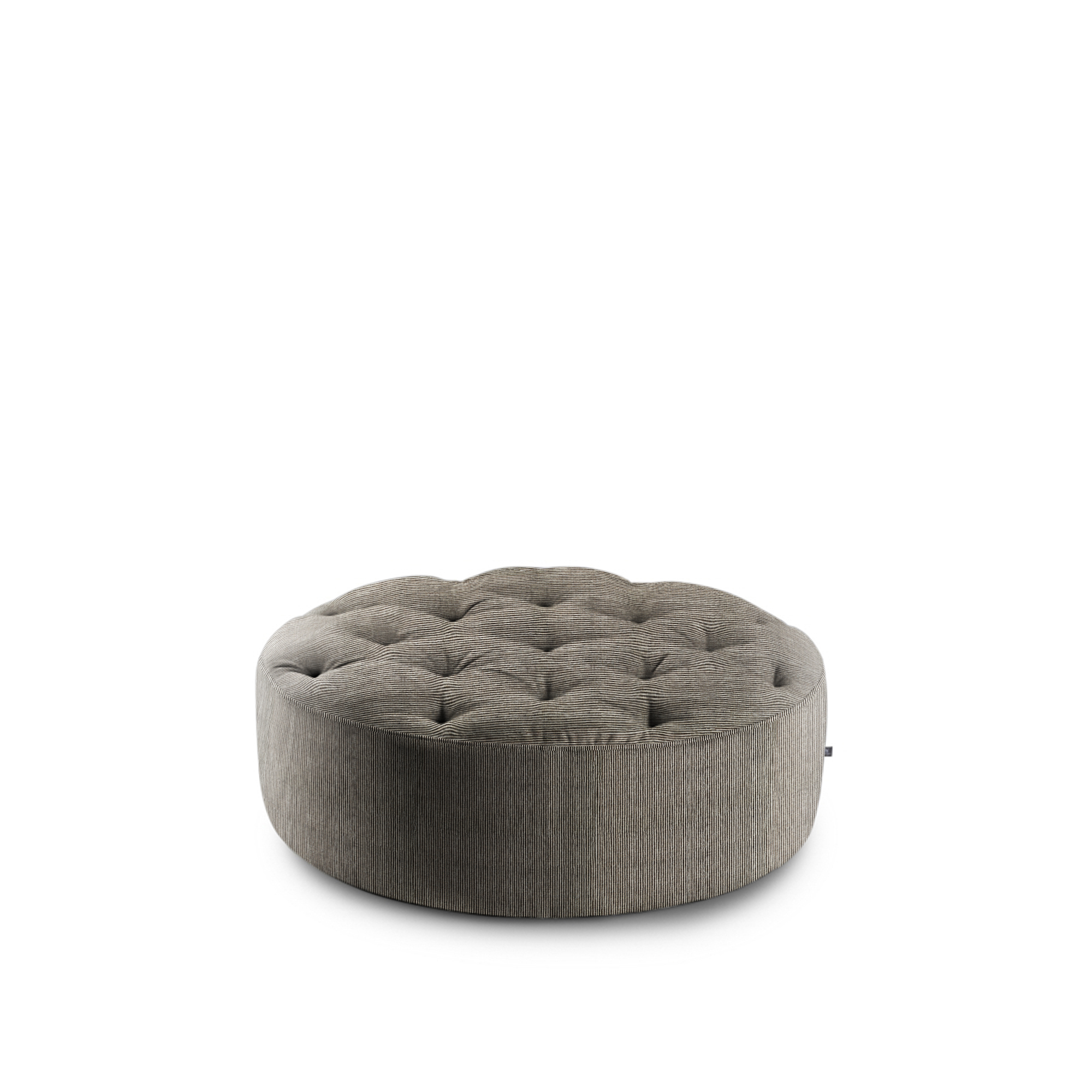 Eilersen - Wheel Ø120, multiple buttons Fabric Cat. 3 Bakar 1 - Sittpuffar - Nils Juul Eilersen - Svart