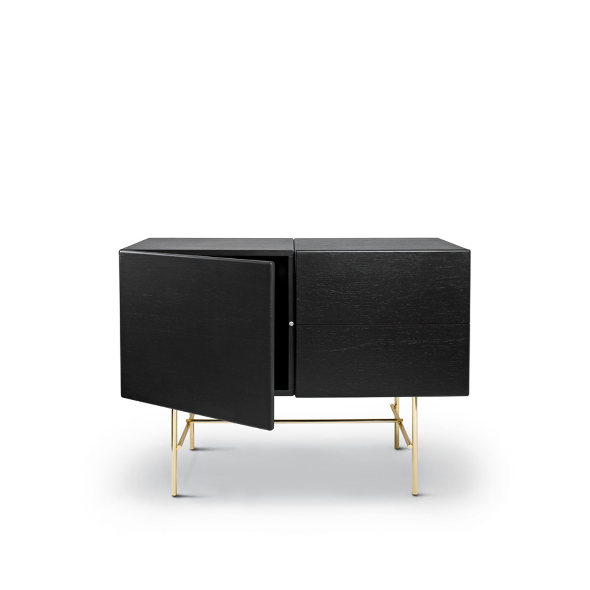 Arflex - Rubycon Cabinet 2 Doors - Sideboards - designer_claesson_koivisto_rune - Svart - Metall/Trä/Plast