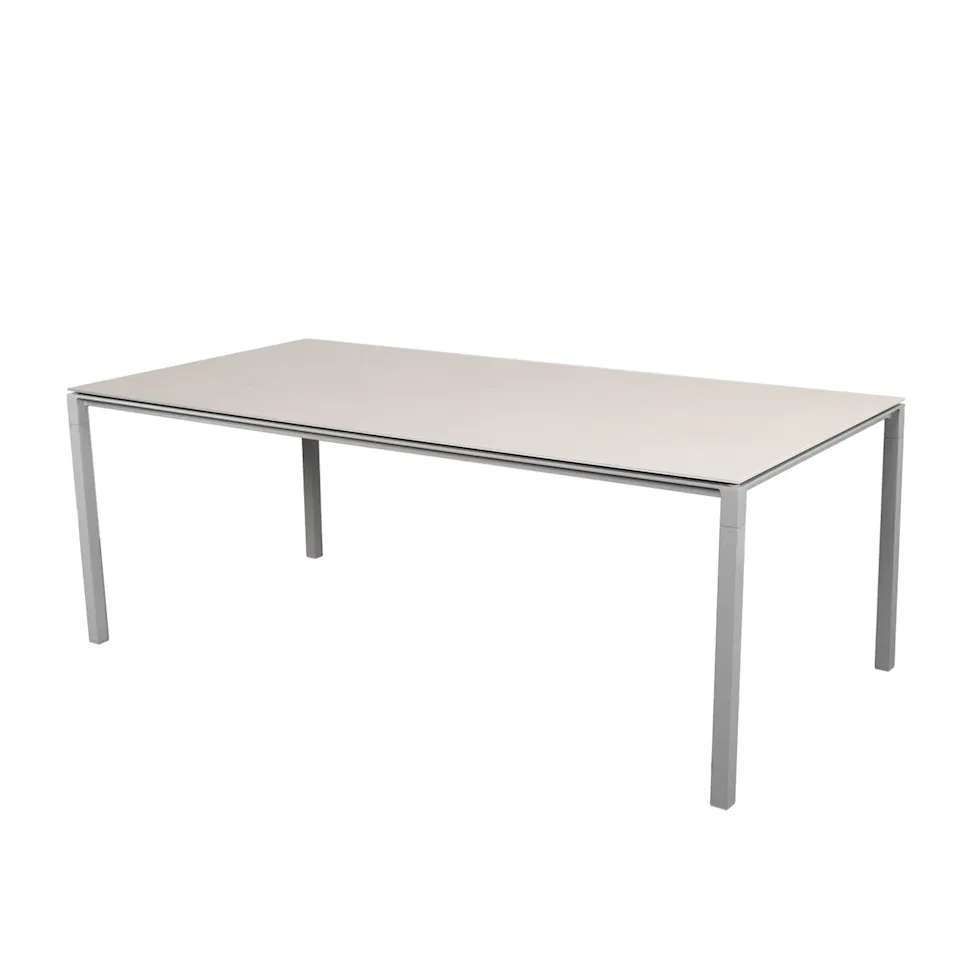 Pure matbord 280x100 cm Light Grey