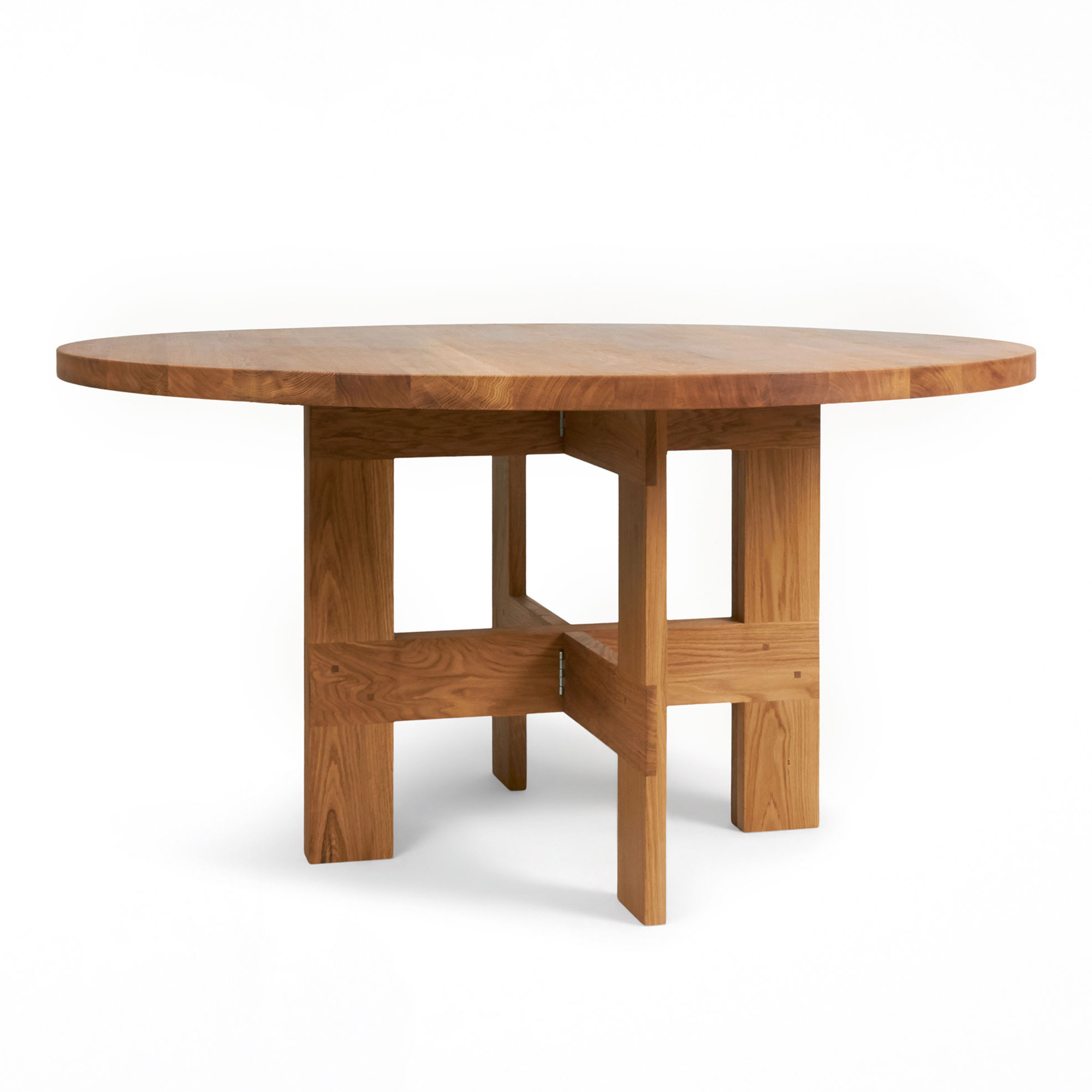 frama - farmhouse table round 140 cm - matbord - träfärgad - trä