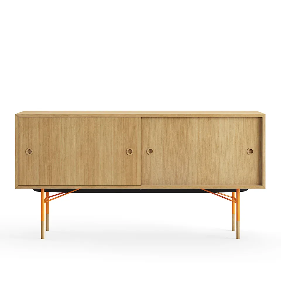 Sideboard utan lådor Dark oiled oak Veneer