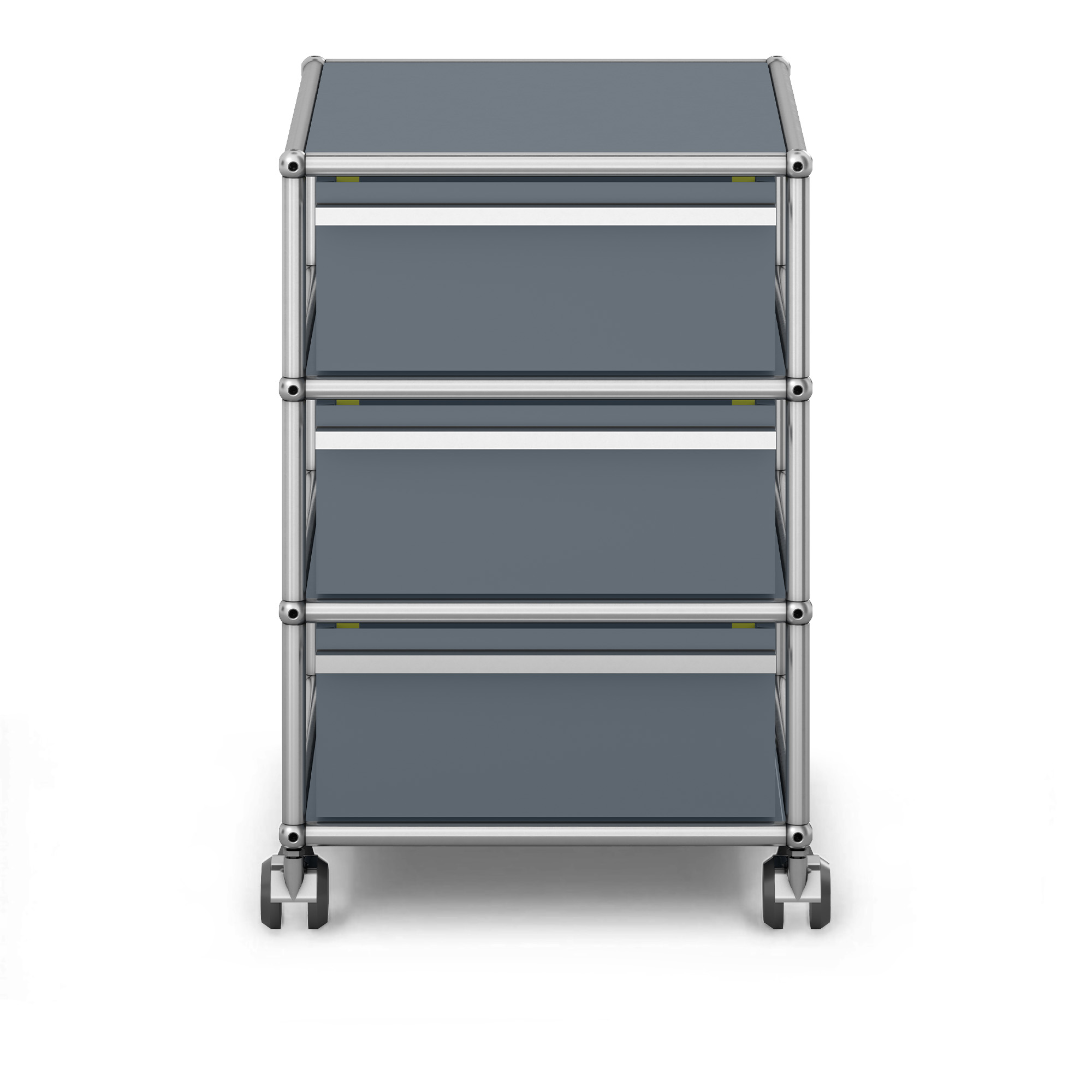 USM - USM Haller Mobile Pedestal M26 USM Mid Gray - Hurtsar - Fritz Haller & Paul Schärer - Grå | Möbler - Förvaring Och Hyllor - Hurtsar | Möbelexperten