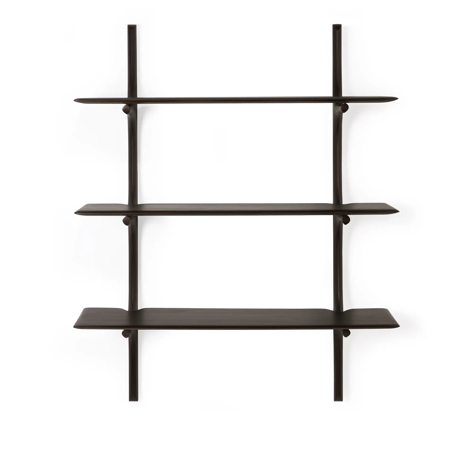 PI Wall Shelf Mahogany Dark Brown