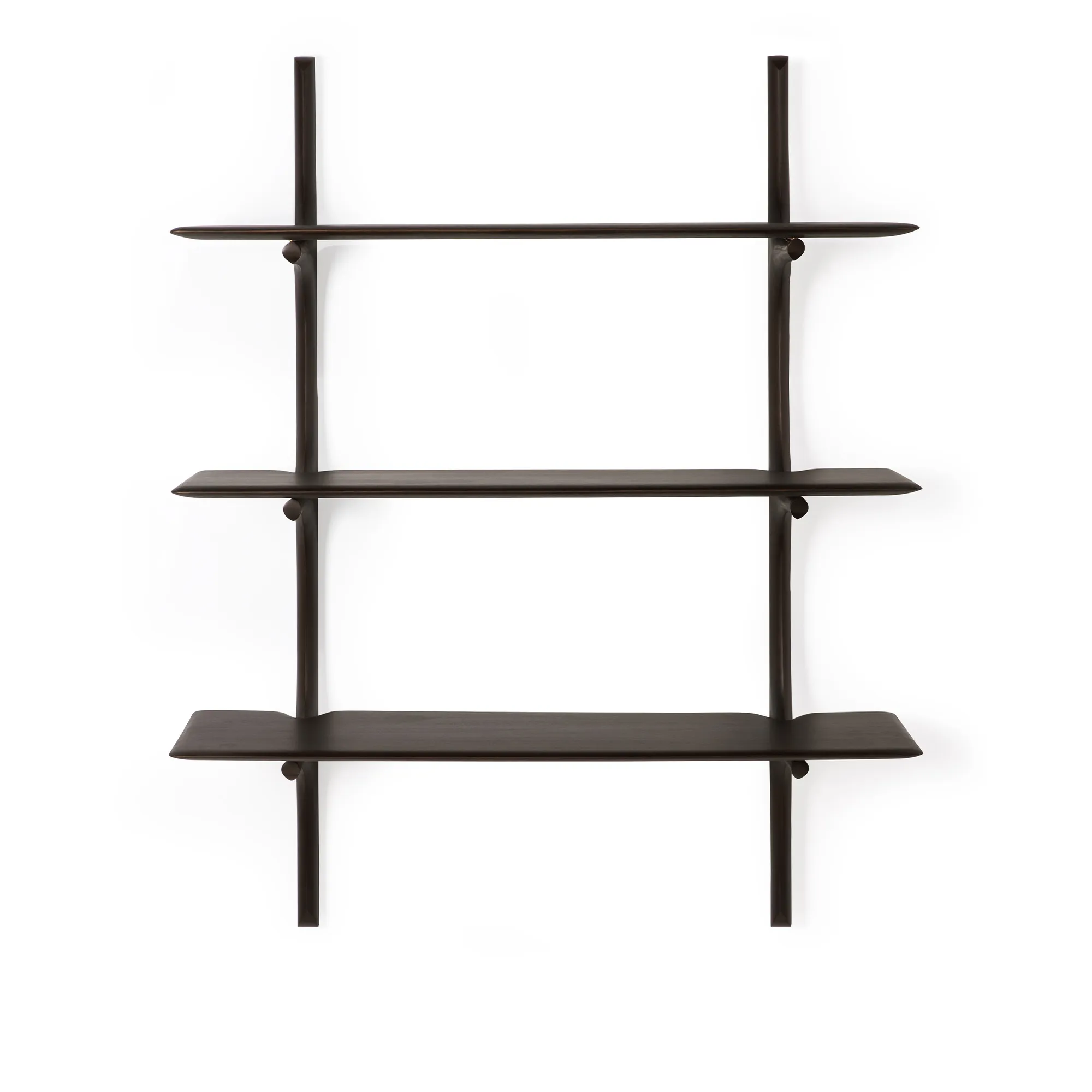 PI Wall Shelf Mahogany Dark Brown