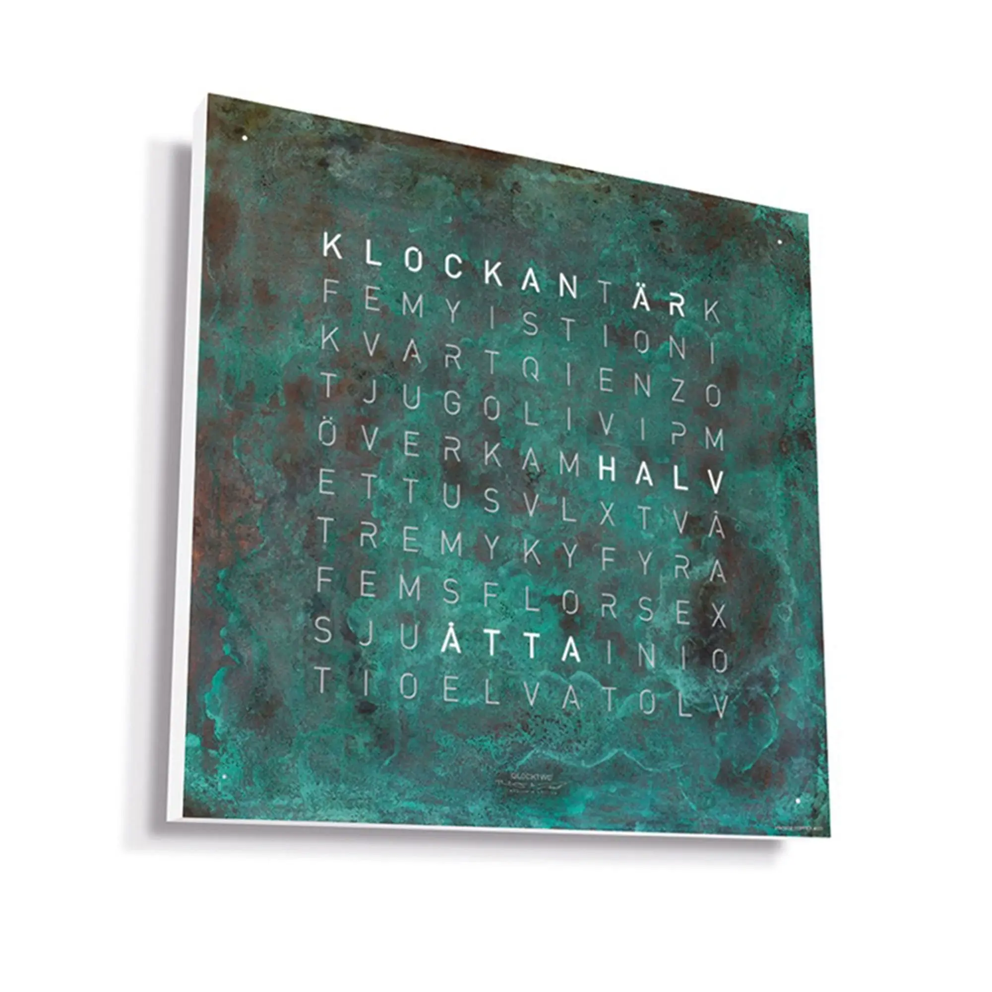 Qlocktwo Earth 90 Creator's Edition - Vintage Copper