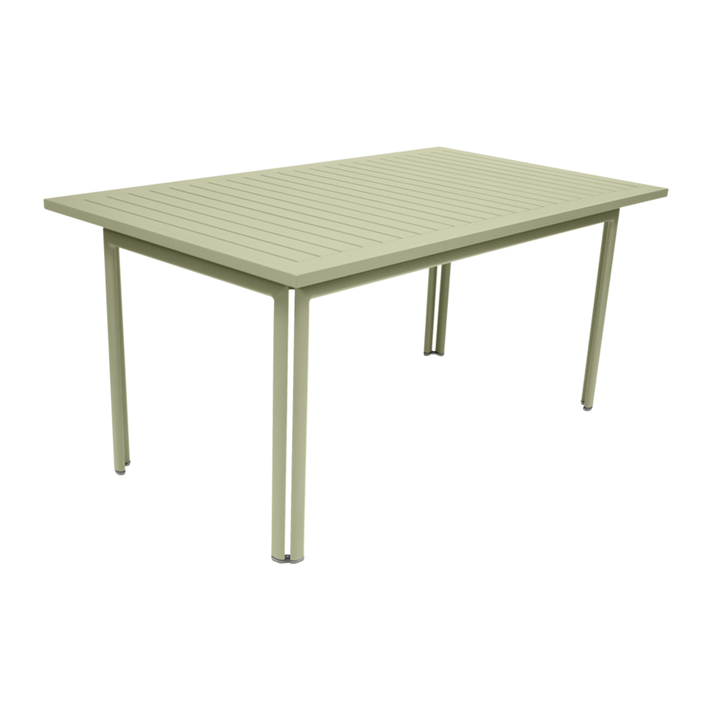 Fermob - Costa Table 160x80 cm Willow Green 65 - Matbord utomhus - Grön - Metall