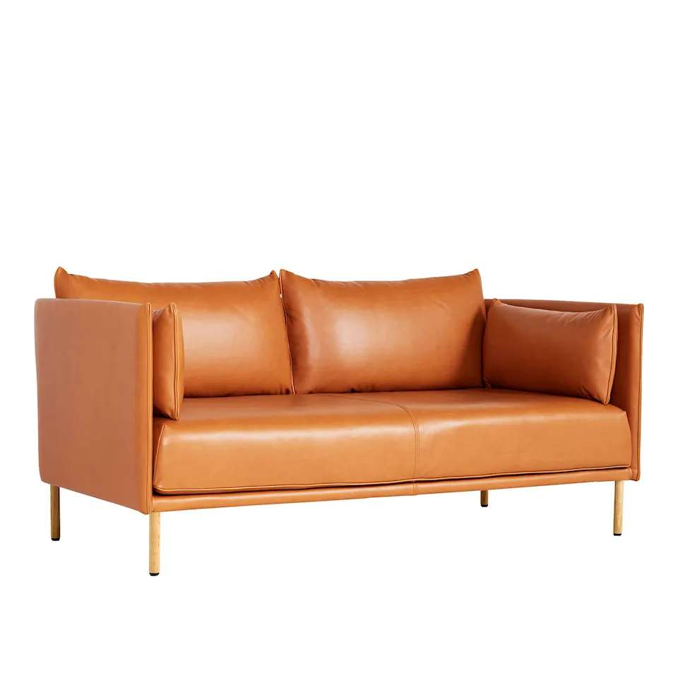 Silhouette 2-sitssoffa Matching Piping/Oiled Oak