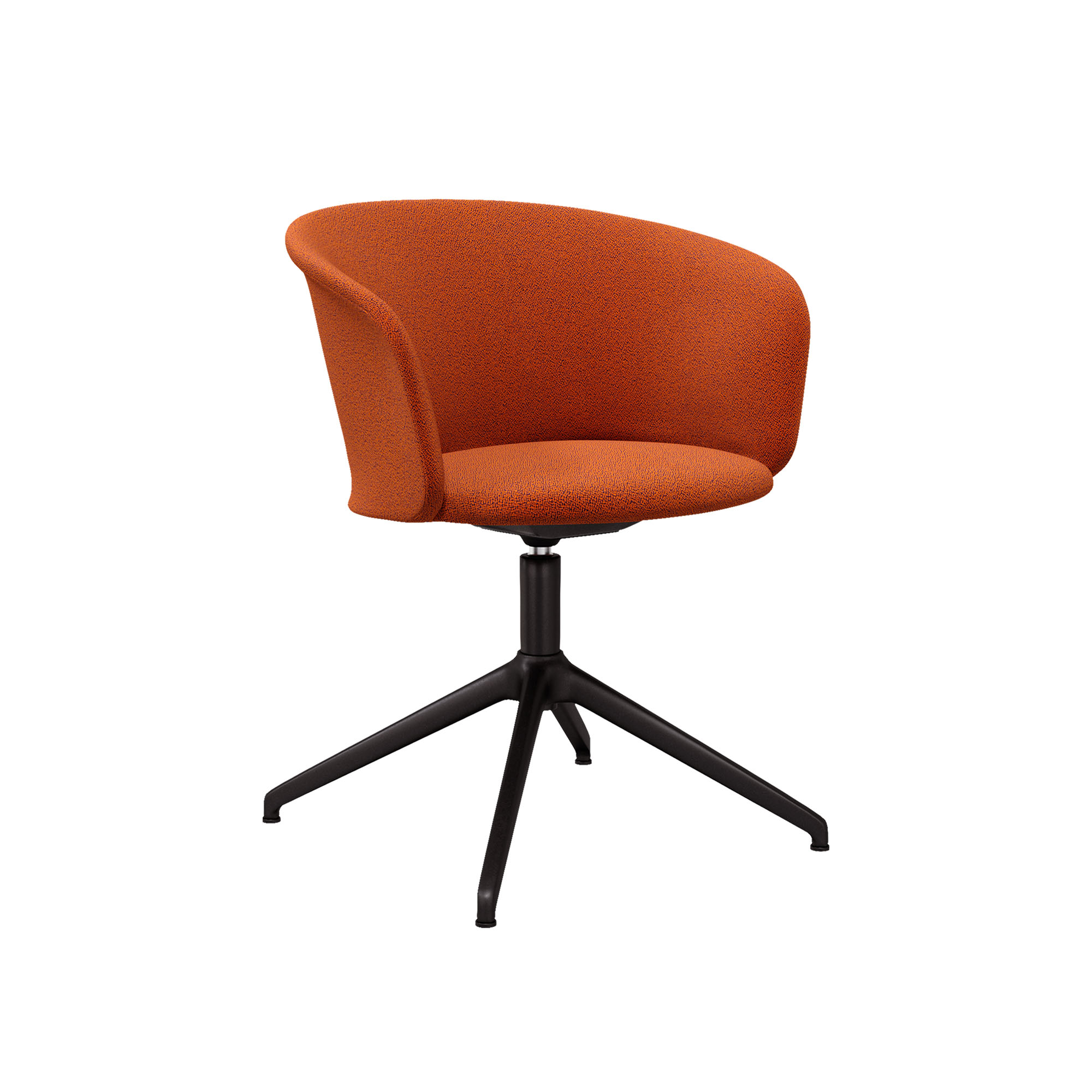 HEM - Kendo Swivel Chair 4-star Return - Canyon/Black - Skrivbordsstolar - LucidiPevere - Orange - Metall/Trä/Skum/Plast/Ull