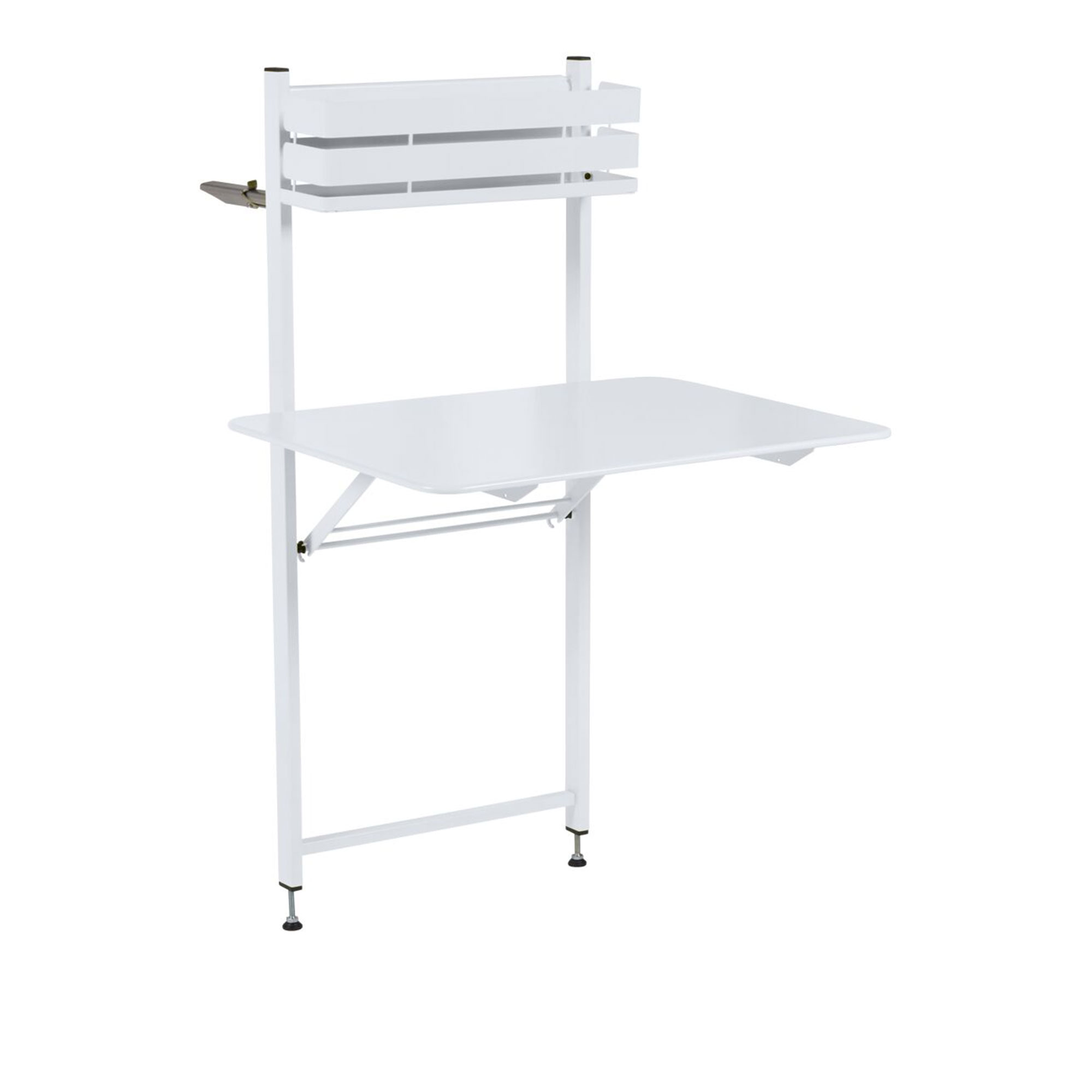 Fermob - Bistro Balcony Table 57 x 77 cm Cotton White 01 - Matbord utomhus - Vit - Metall