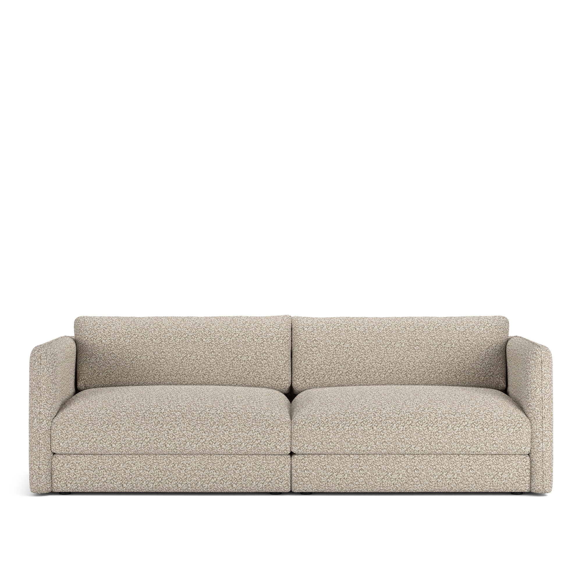 NOGA - Pavarotti 2.5-Seater, Fixed Cover, Cushion Variant 03, Vellus 03 - Soffor - Beige