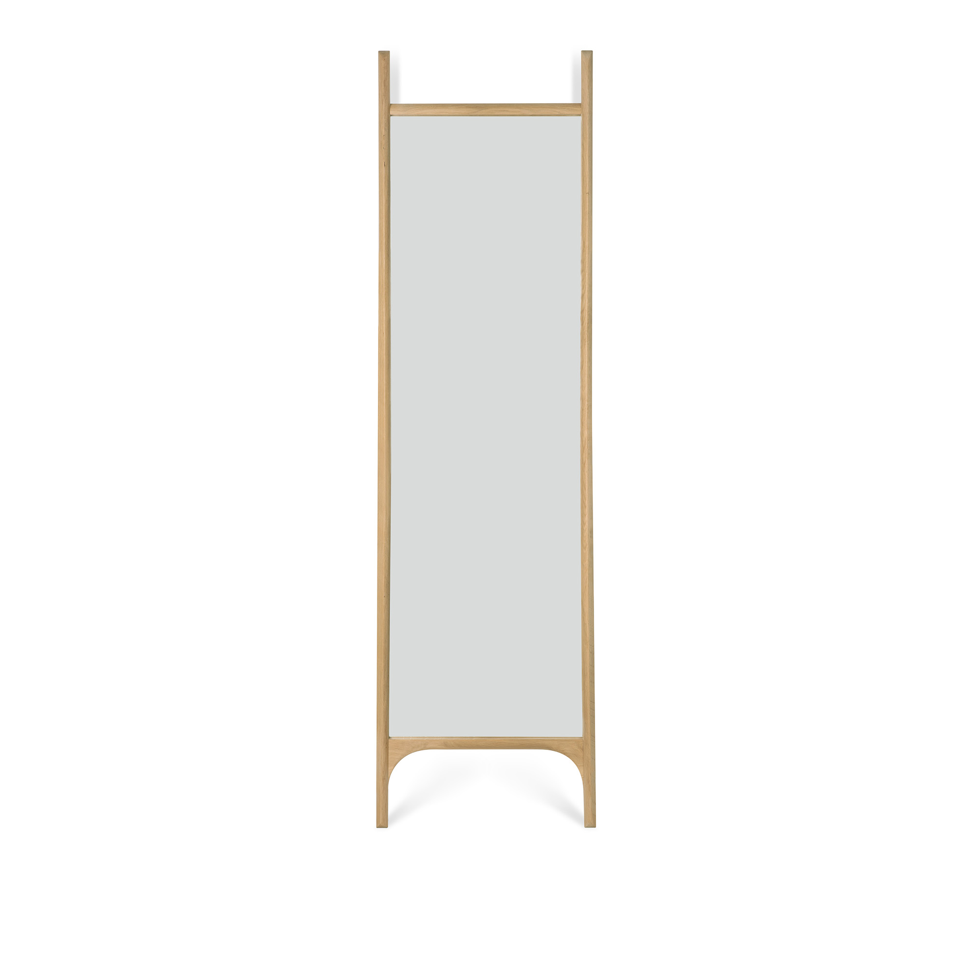 Ethnicraft - PI Floor Mirror - Oak Frame - Rectangular 55 x 190 cm - Golvspeglar - Alain Van Havre - Träfärgad | Inredning - Speglar - Golvspeglar | Möbelexperten