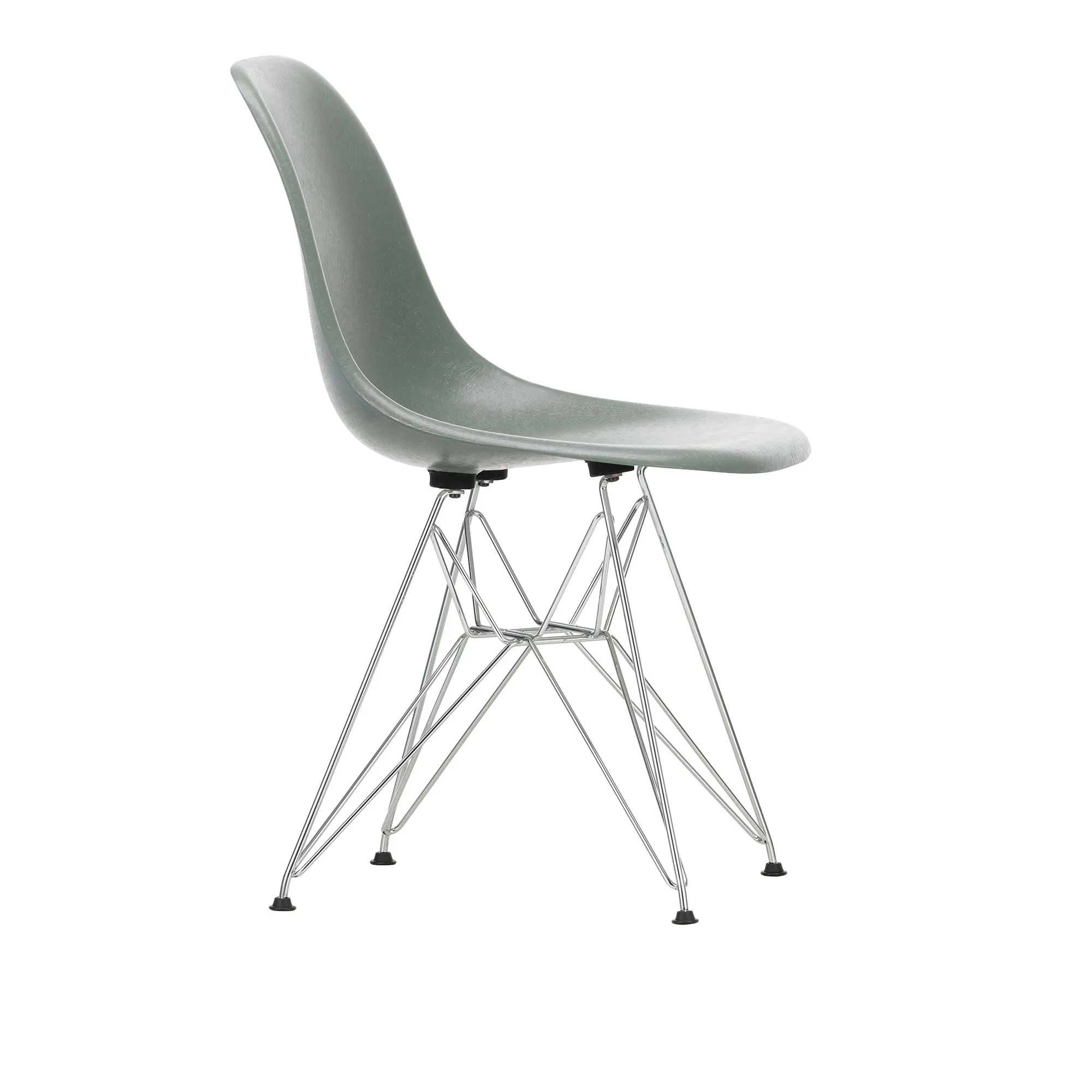 Eames Fiberglass Chair DSR stol Chrome