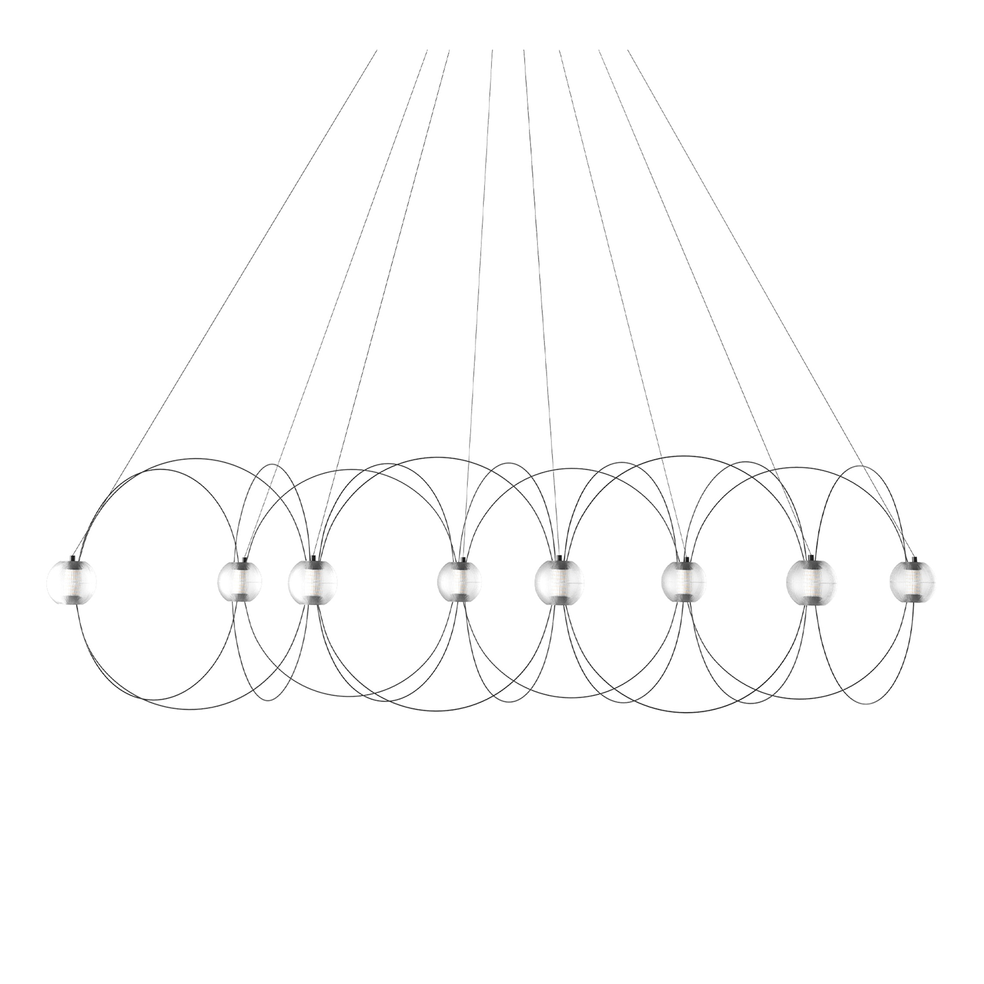 DCWéditions - Munari 8 Pendant lamp Mountable H42 cm – Black - Pendellampor - Lutz Pankow - Svart | Belysning - Taklampor - Pendellampor | Möbelexperten