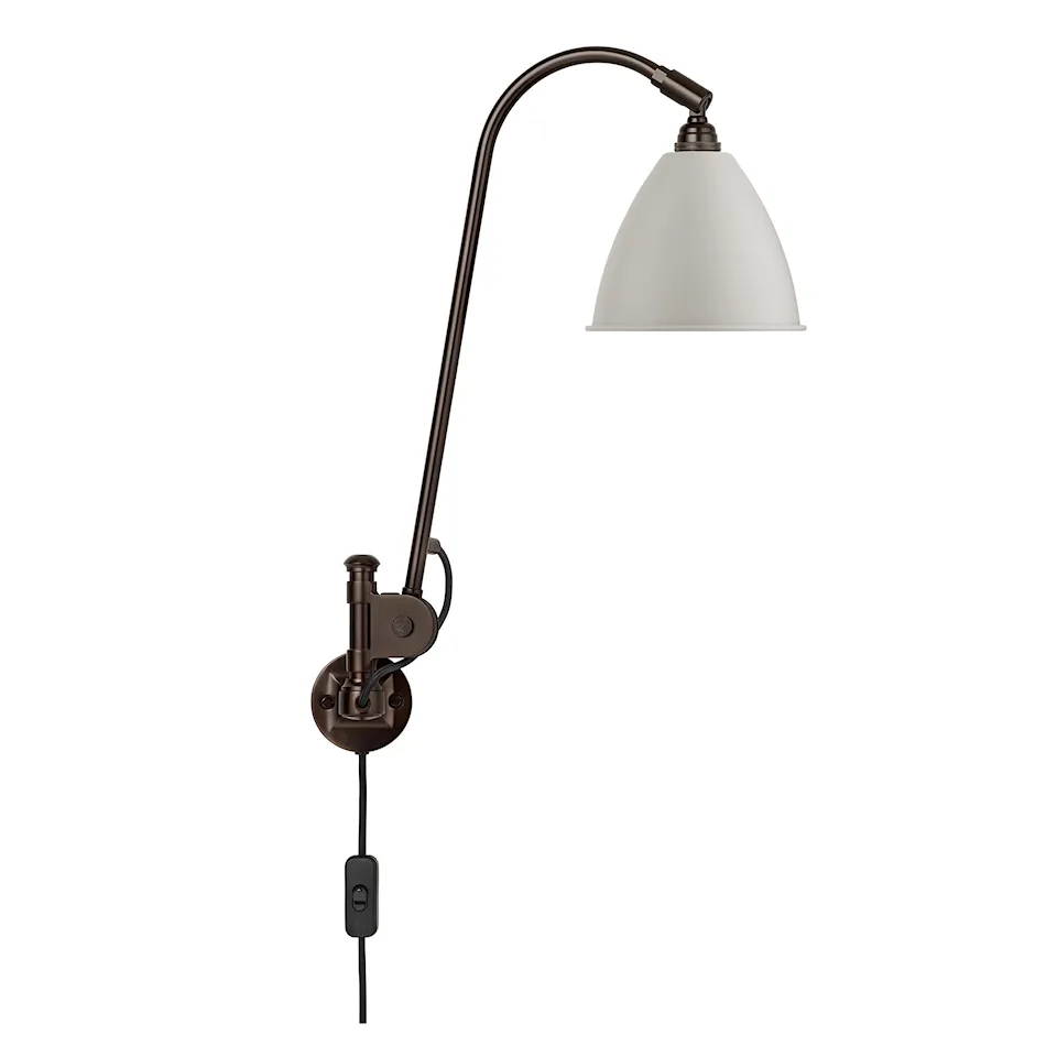 Bestlite BL6 vägglampa svart mässing