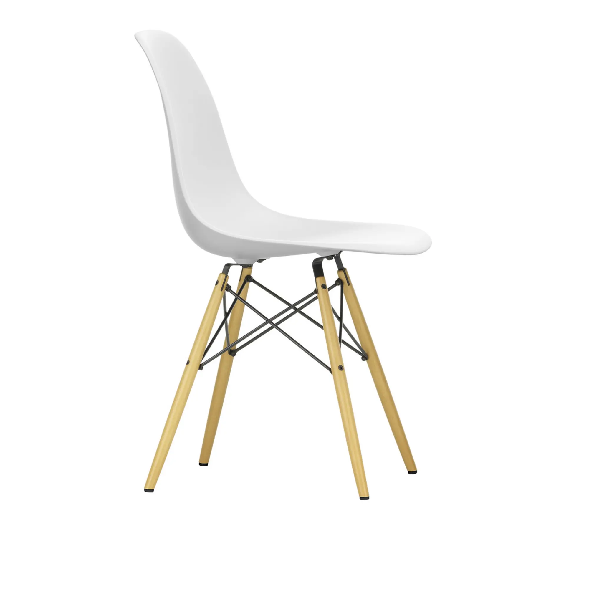 Eames RE Plastic Chair DSW stol Golden Maple