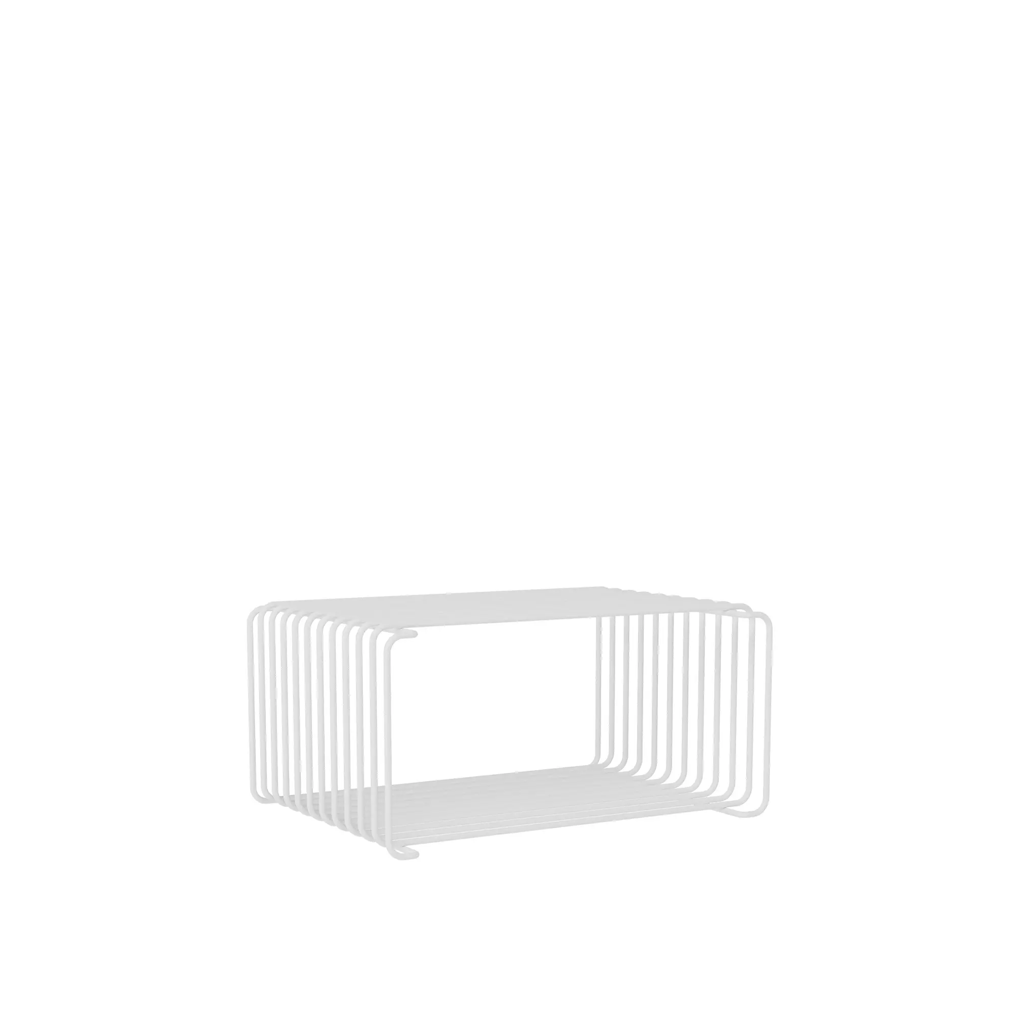 Panton Wire Half Height hylla, djup 25,7 cm - Snow