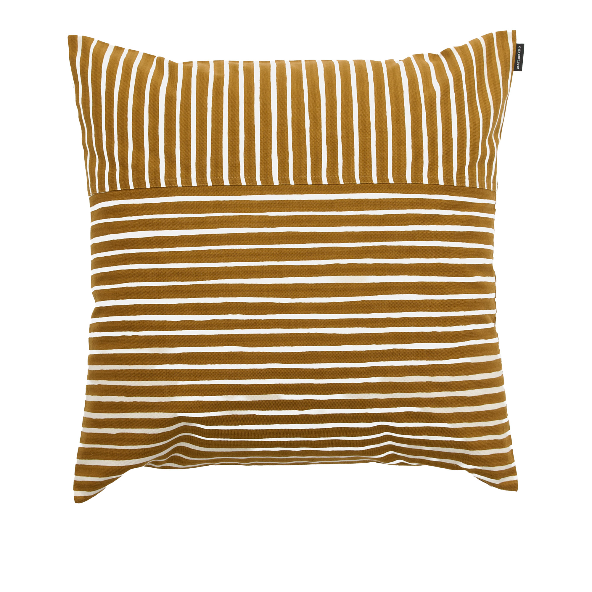 Marimekko - Piccolo Cushion Cover 50x50 cm Off White, Bronze - Prydnadskuddar och kuddfodral - Brun - Bomull/Linne | Textilier - Plädar Och Prydnadskuddar - Prydnadskuddar Och Kuddfodral | Möbelexperten