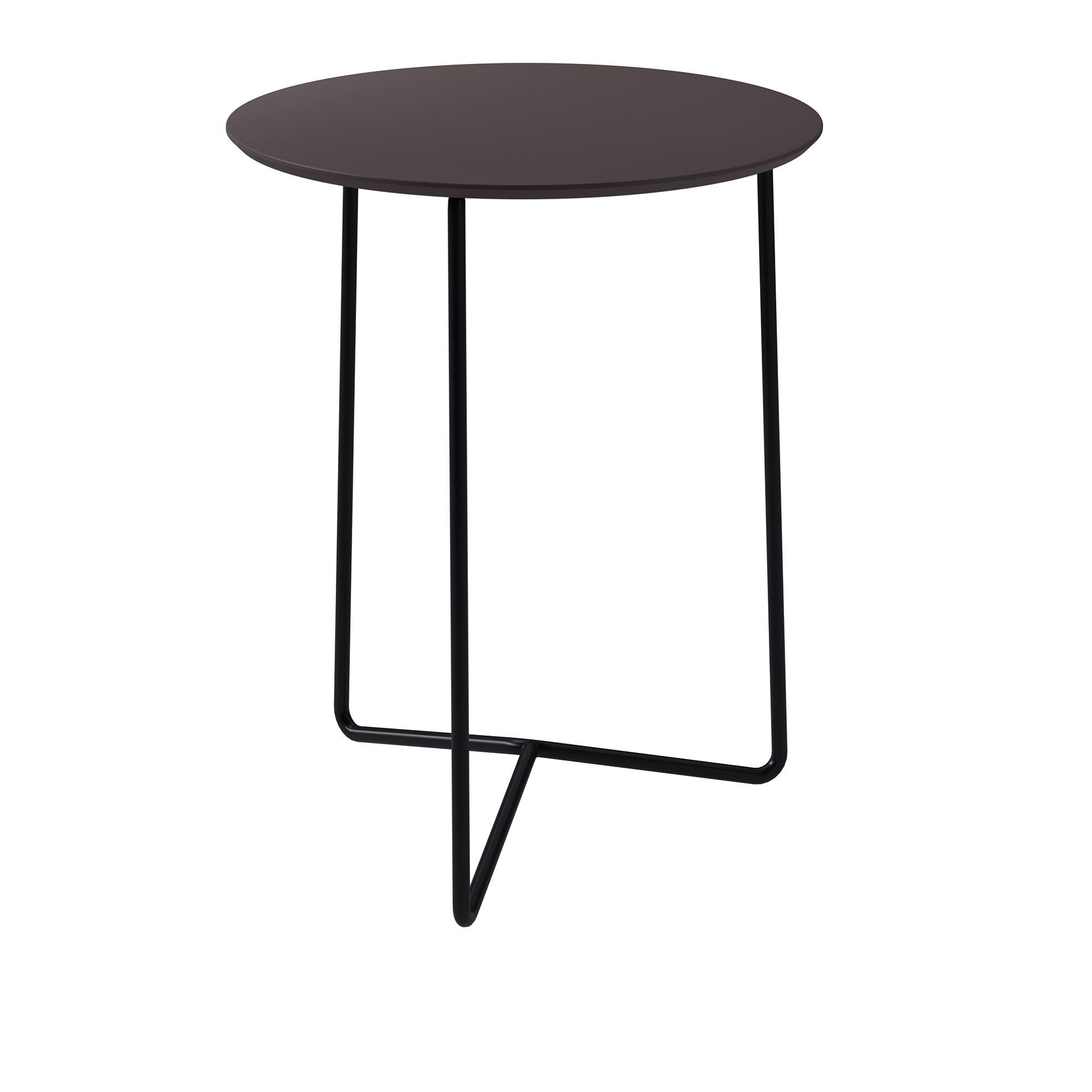 Grythyttan Stålmöbler - High Tech Table 60 cm Svart laminat Svart stativ - Matbord utomhus - Metall/Trä | Utemöbler - Utebord - Matbord Utomhus | Möbelexperten