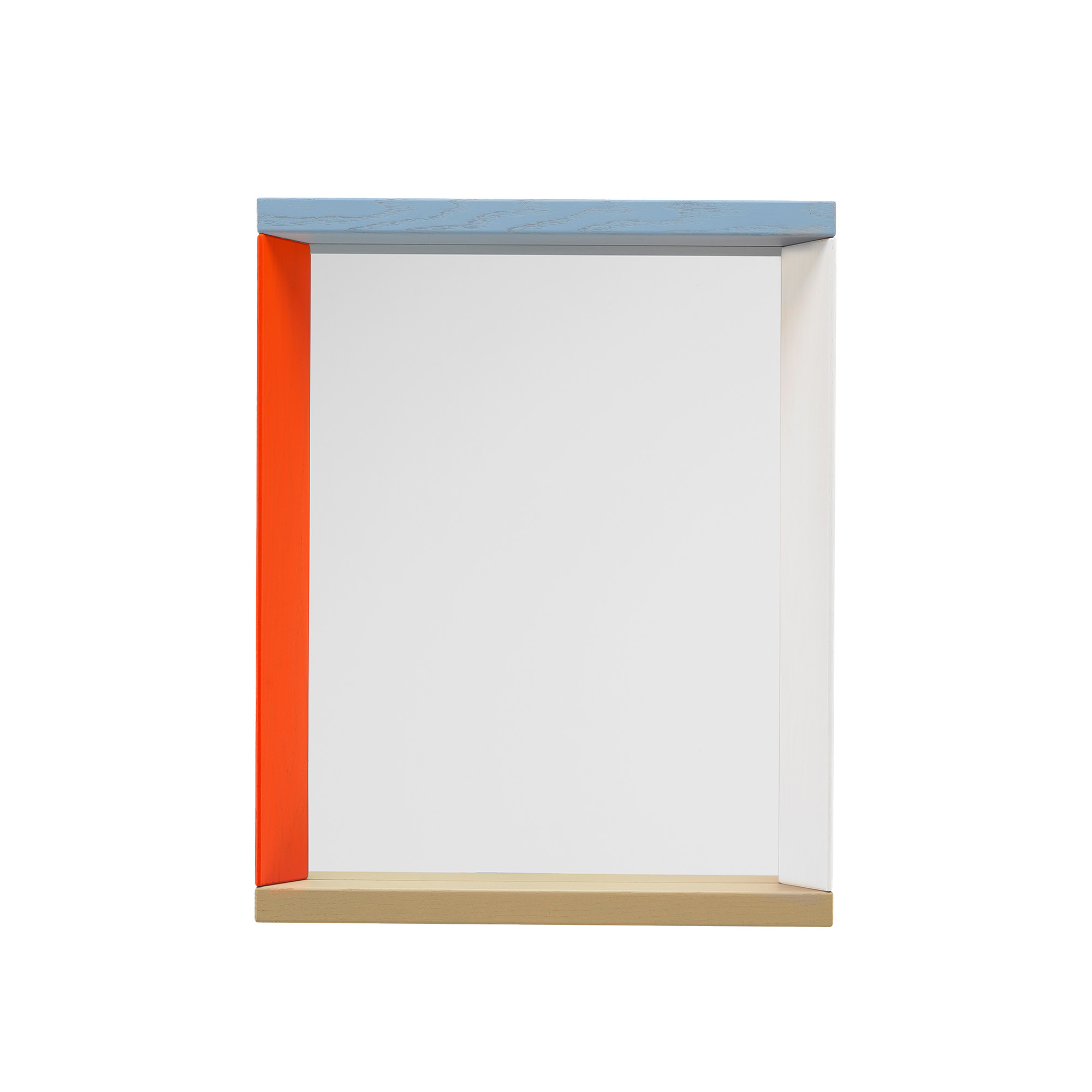 Vitra - Colour Frame Mirror, Small, Blue/Orange - Halvkroppsspeglar - Julie Richoz - Orange,Blå