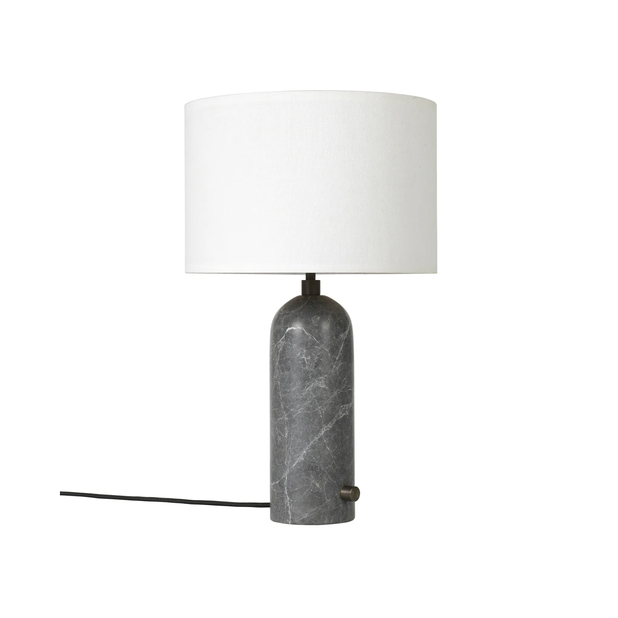 Gravity bordslampa small grå marmor