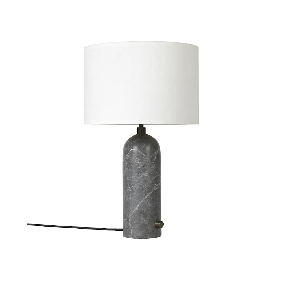 Gravity bordslampa small grå marmor