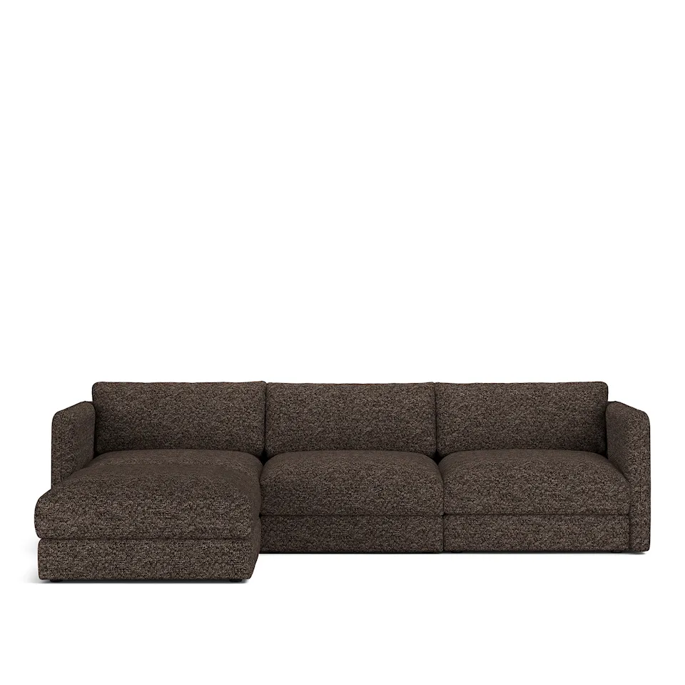 Pavarotti 3-Seater + Footstool, Fixed Cover, Cushion Variant 03, Lucinasco 17