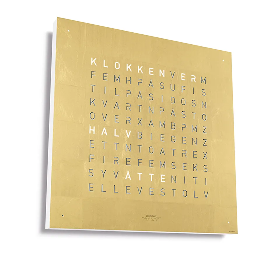 Qlocktwo Earth 90 Creator's Edition - Gold