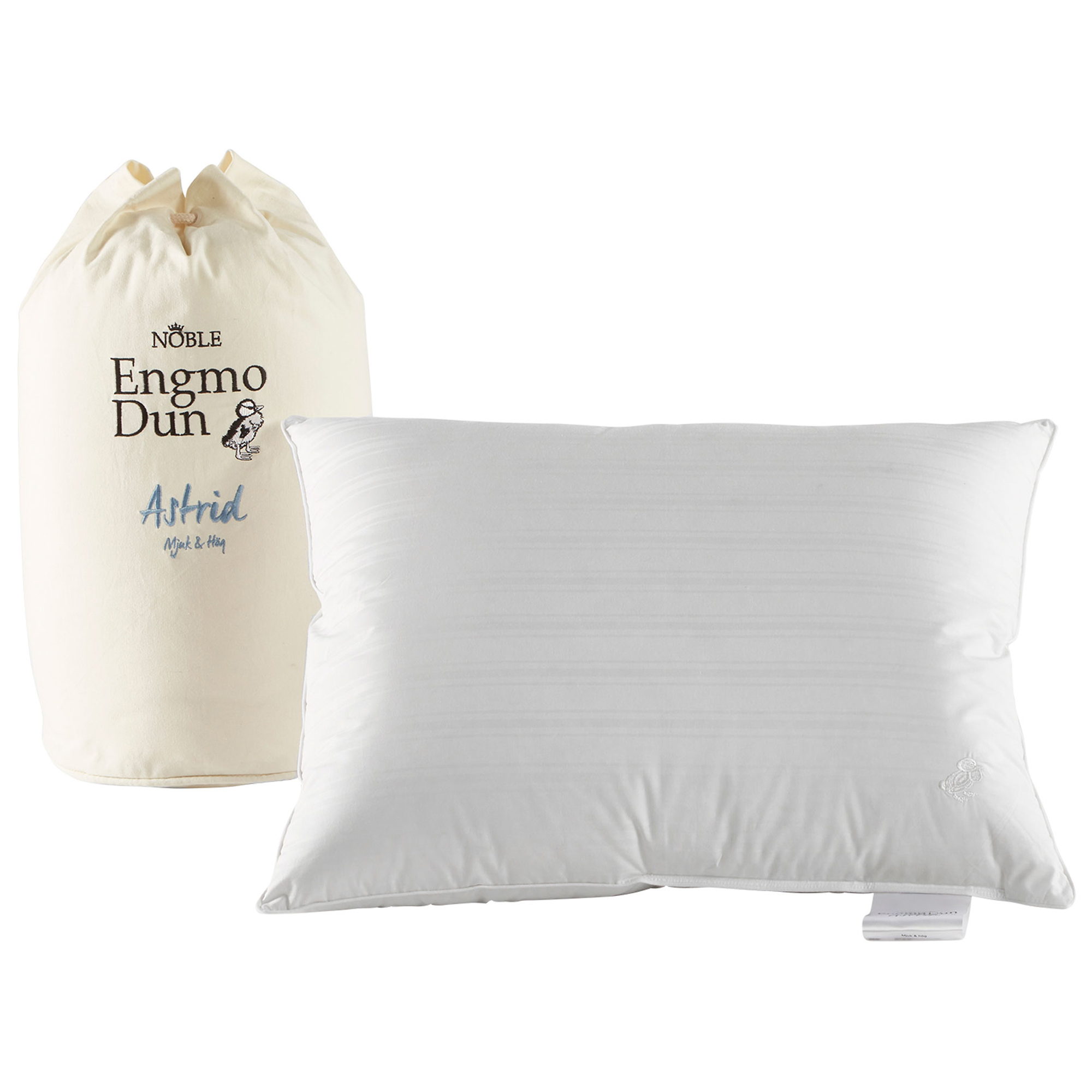 Engmo Dun - Astrid Dunkudde, Mjuk&Hög, 50x60 cm - Kuddar - Vit | Textilier - Sovrumstextilier - Kuddar | Möbelexperten