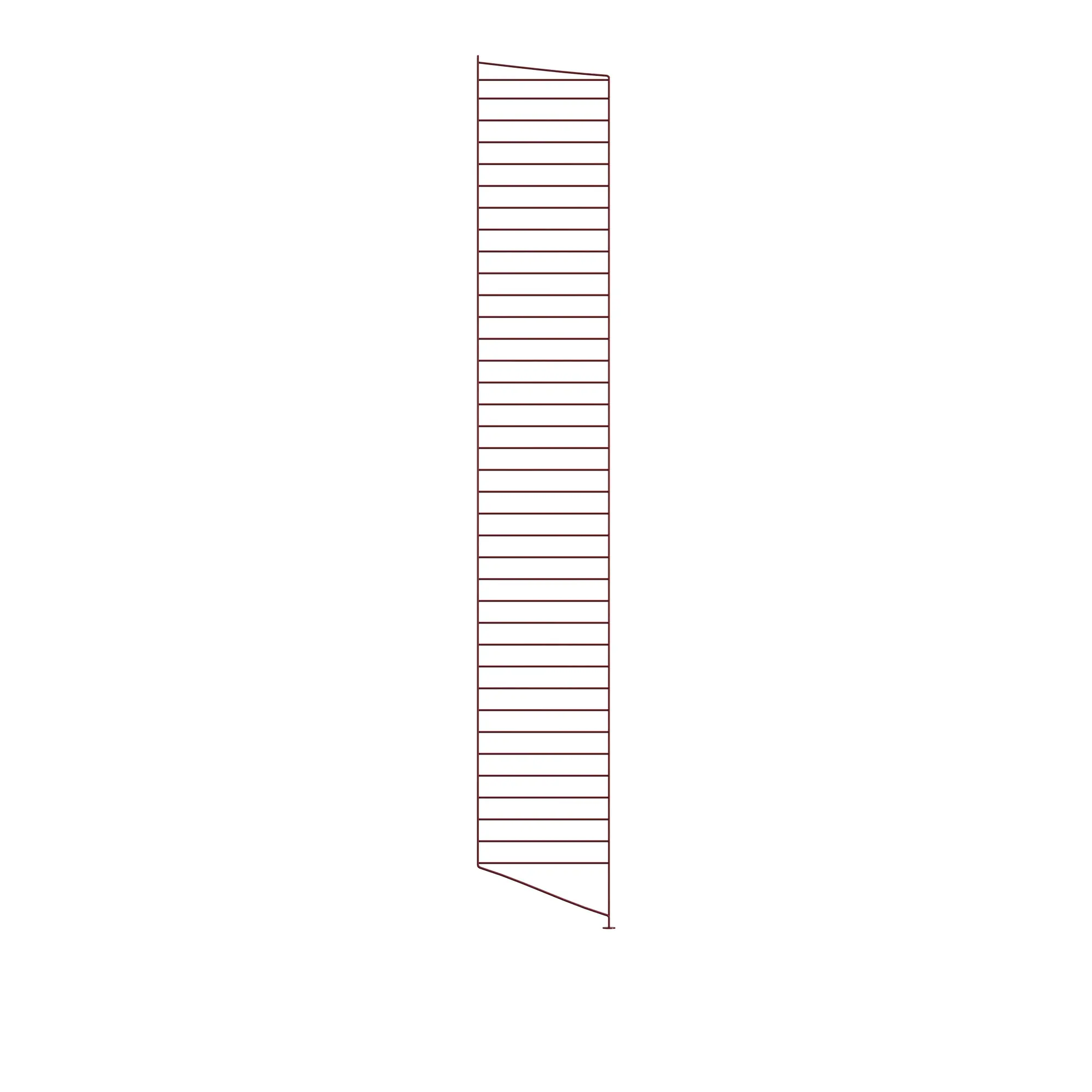 Golvgavel 200 x 30 cm 1-pack mörkröd