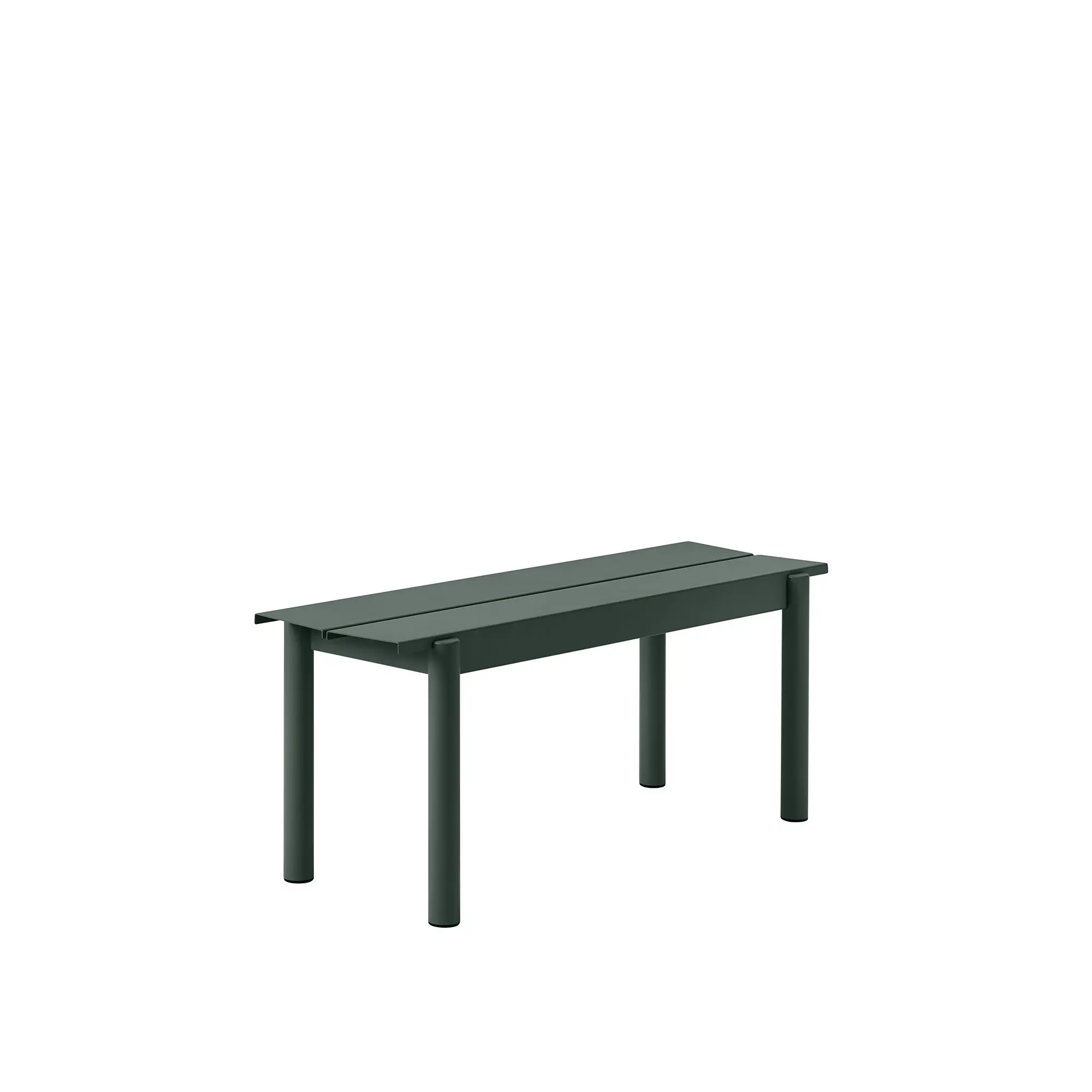 Linear steel bench 110cm