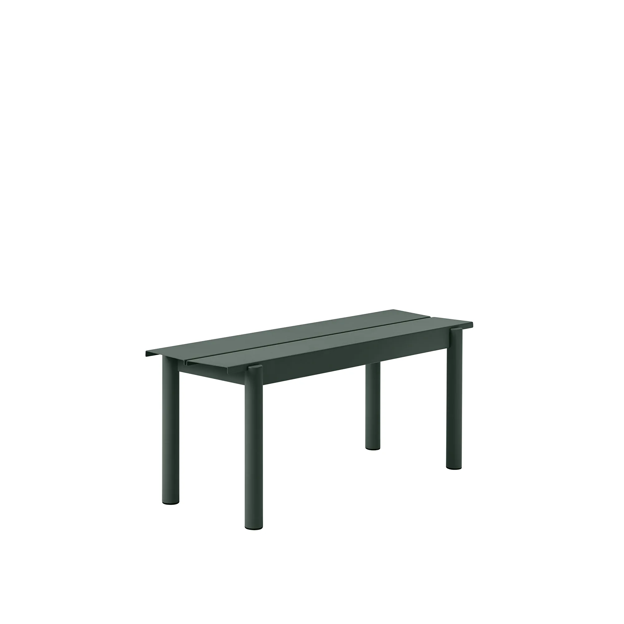 Linear steel bench 110cm