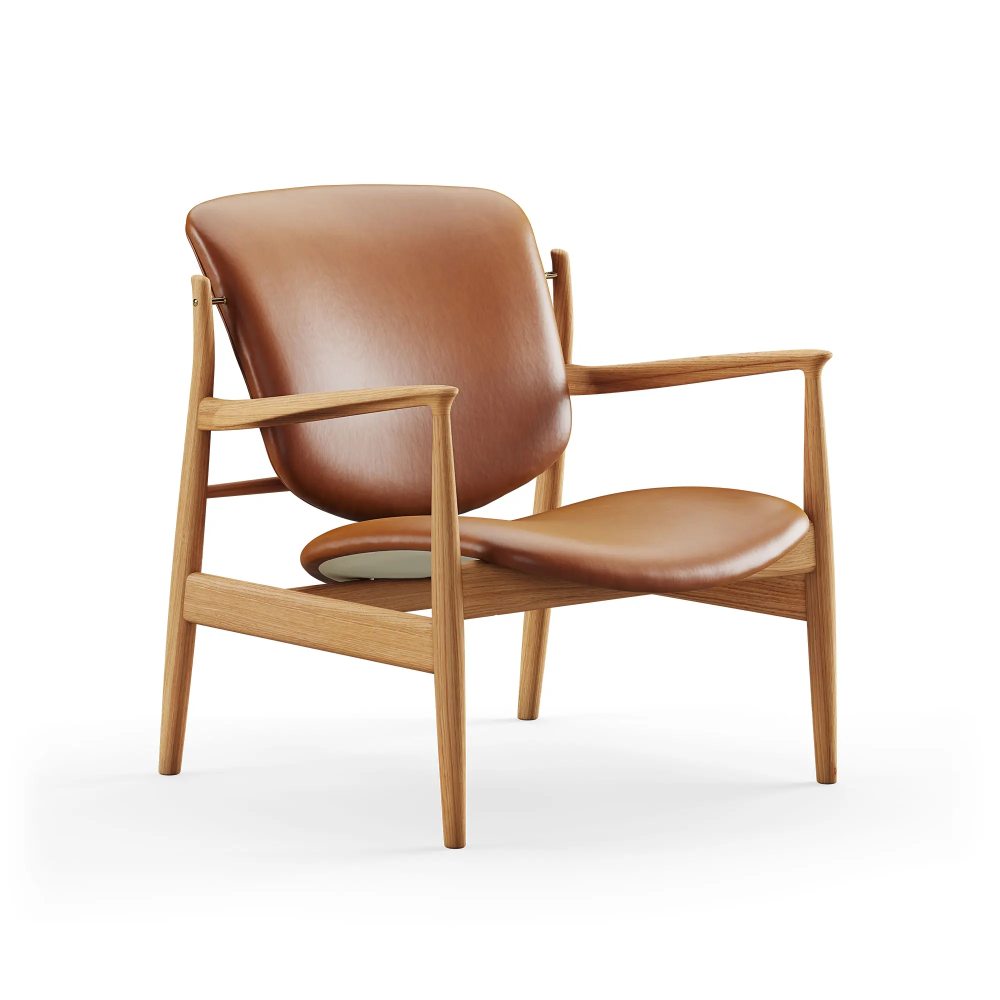 France fåtölj Dark oiled oak